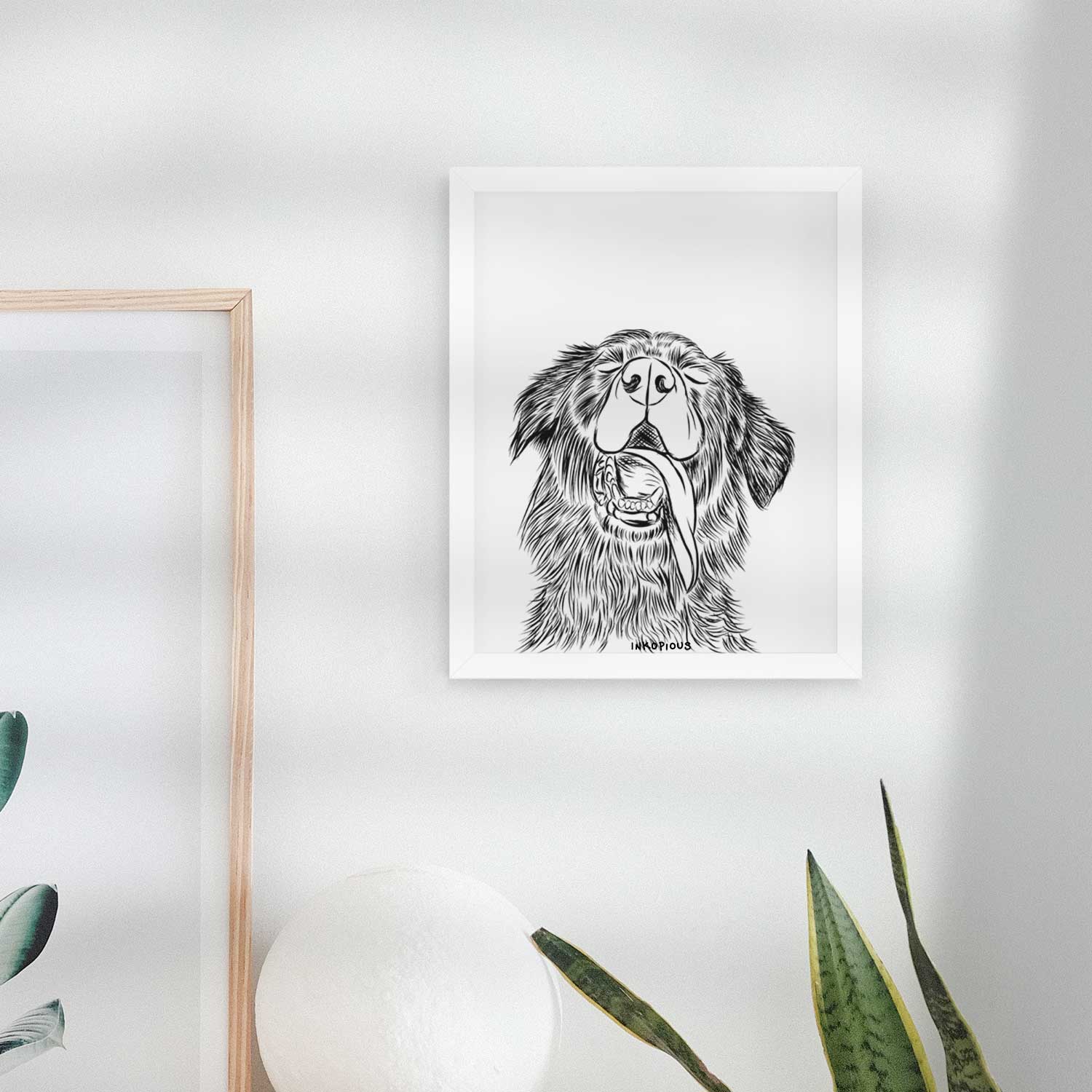 Quint the Mixed Breed Art Print