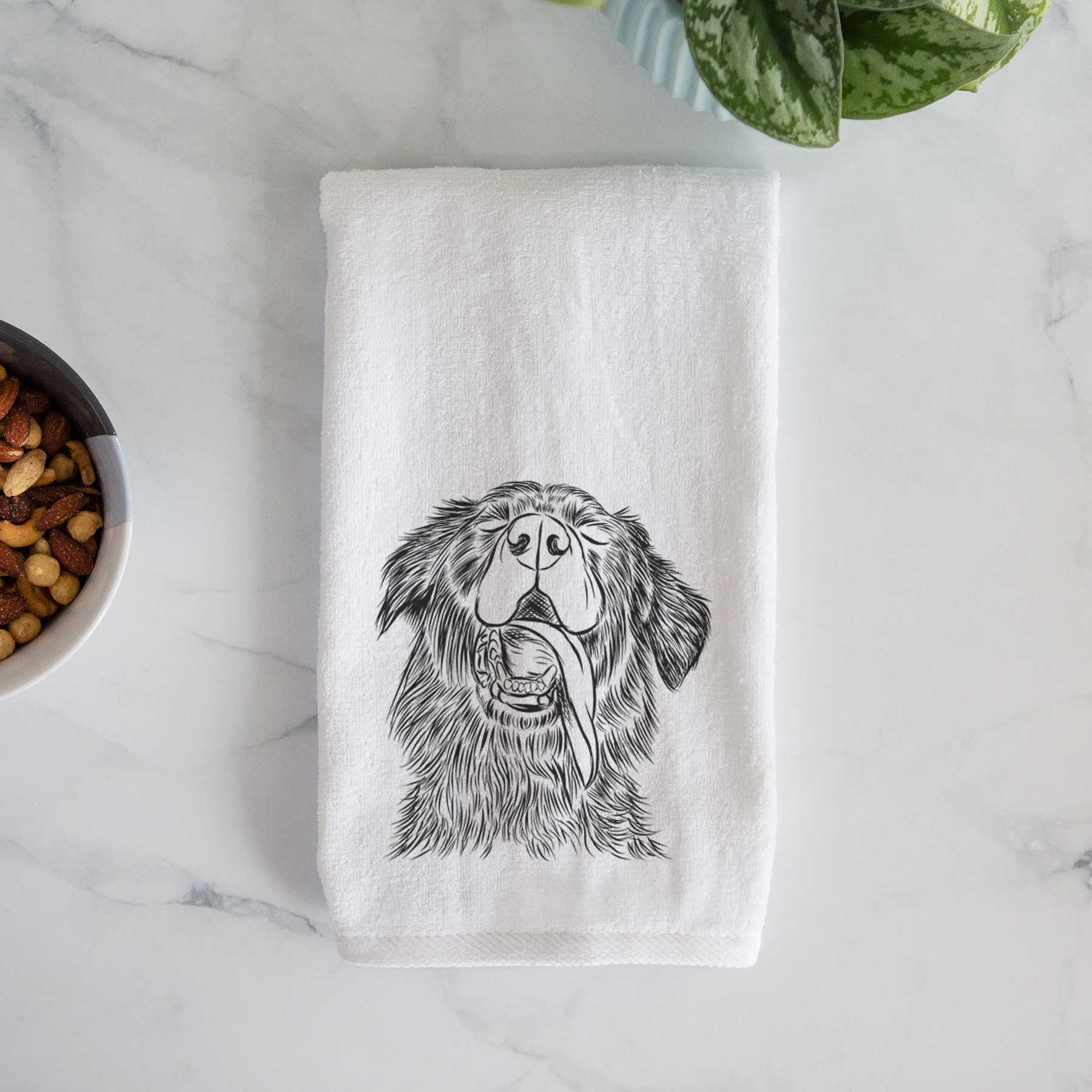 Quint the Mixed Breed Decorative Hand Towel