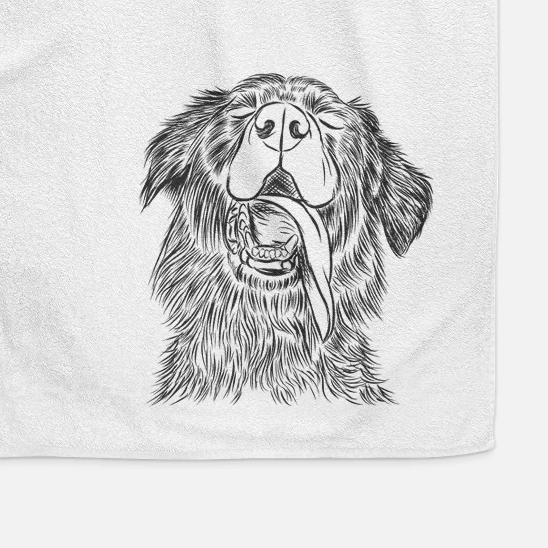 Quint the Mixed Breed Decorative Hand Towel