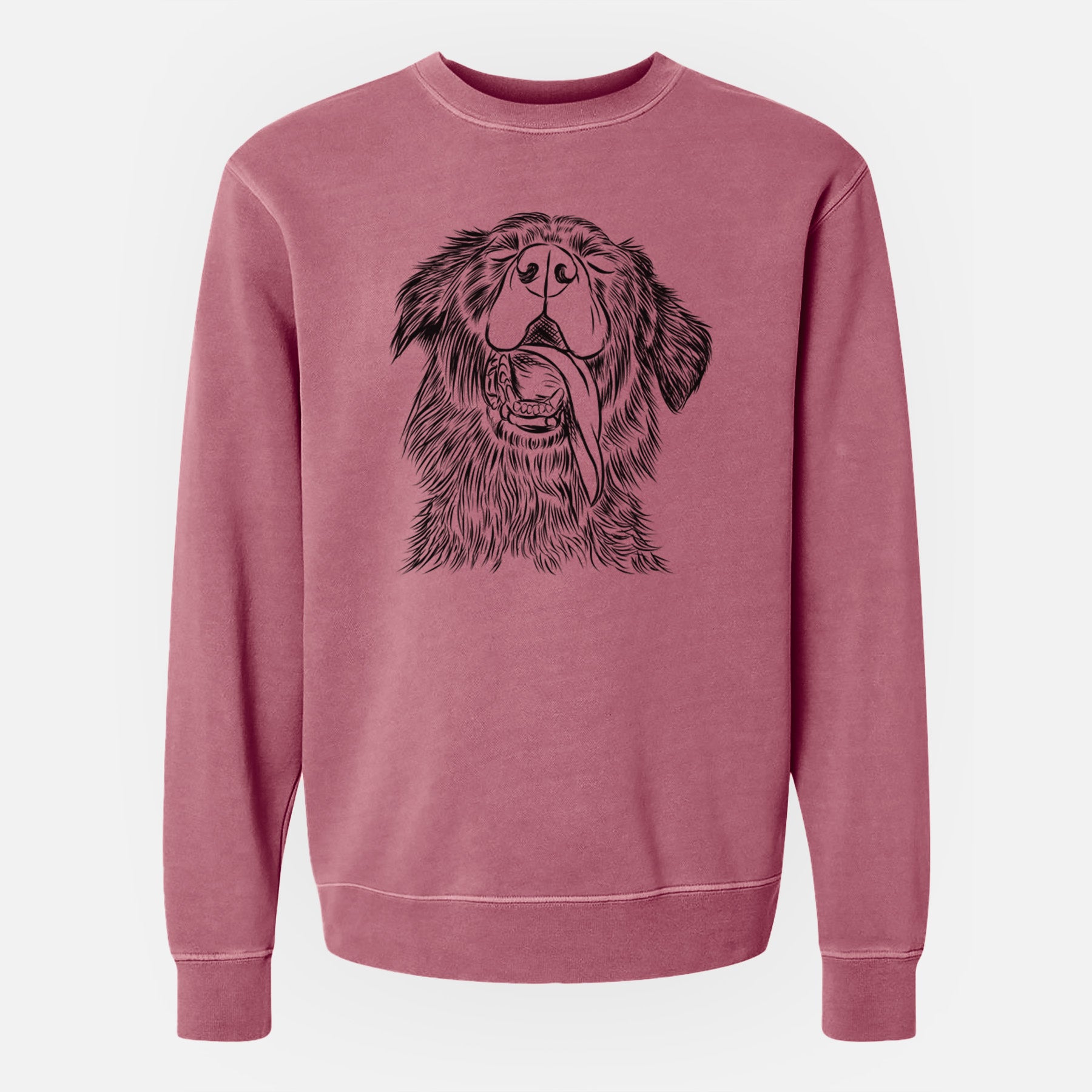 Bare Quint the Mixed Breed - Unisex Pigment Dyed Crew Sweatshirt