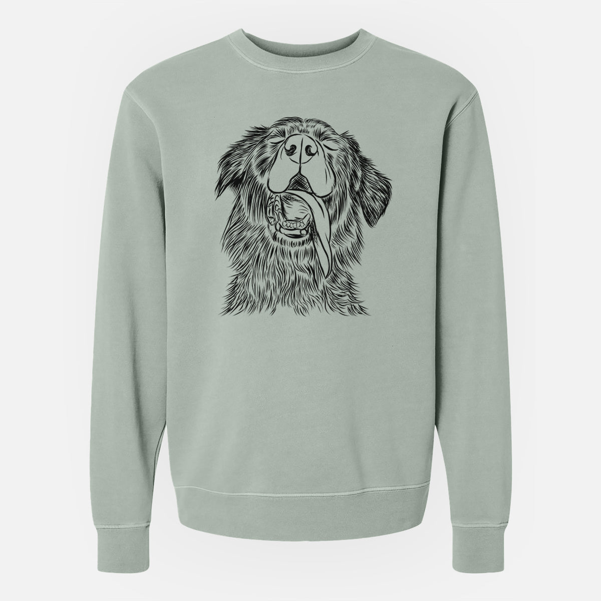 Bare Quint the Mixed Breed - Unisex Pigment Dyed Crew Sweatshirt