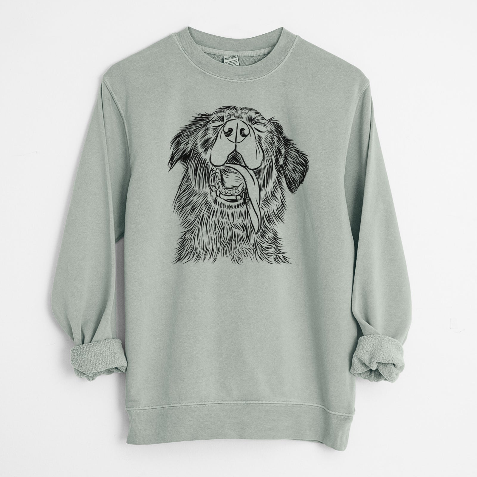 Bare Quint the Mixed Breed - Unisex Pigment Dyed Crew Sweatshirt