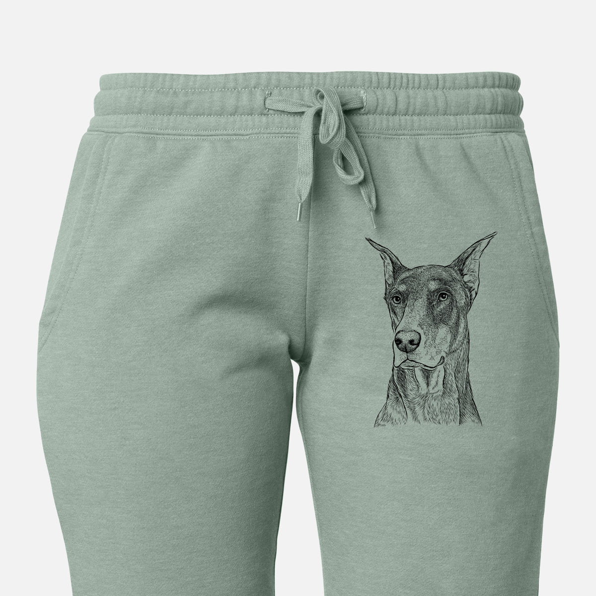 RJ the Doberman Pinscher - Women&#39;s Cali Wave Joggers