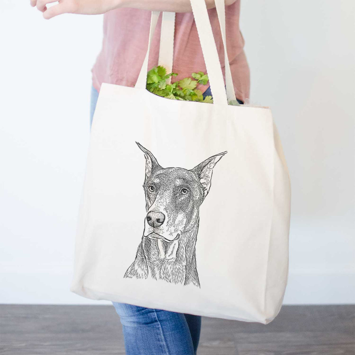 RJ the Doberman Pinscher - Tote Bag