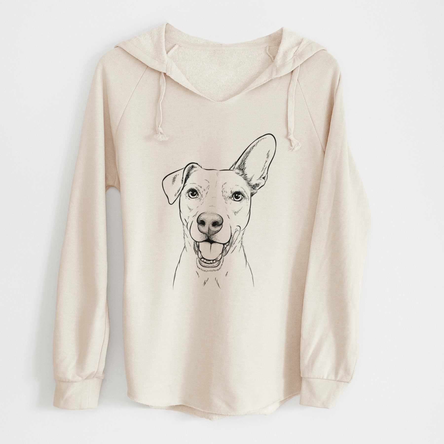 Bare Radar the Pitbull Mix - Cali Wave Hooded Sweatshirt