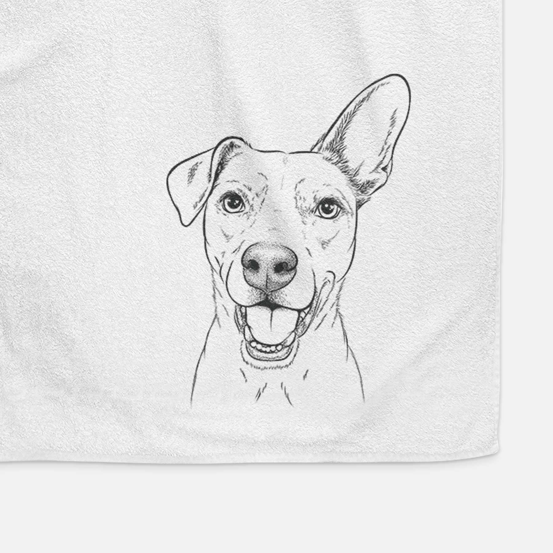 Radar the Pitbull Mix Decorative Hand Towel