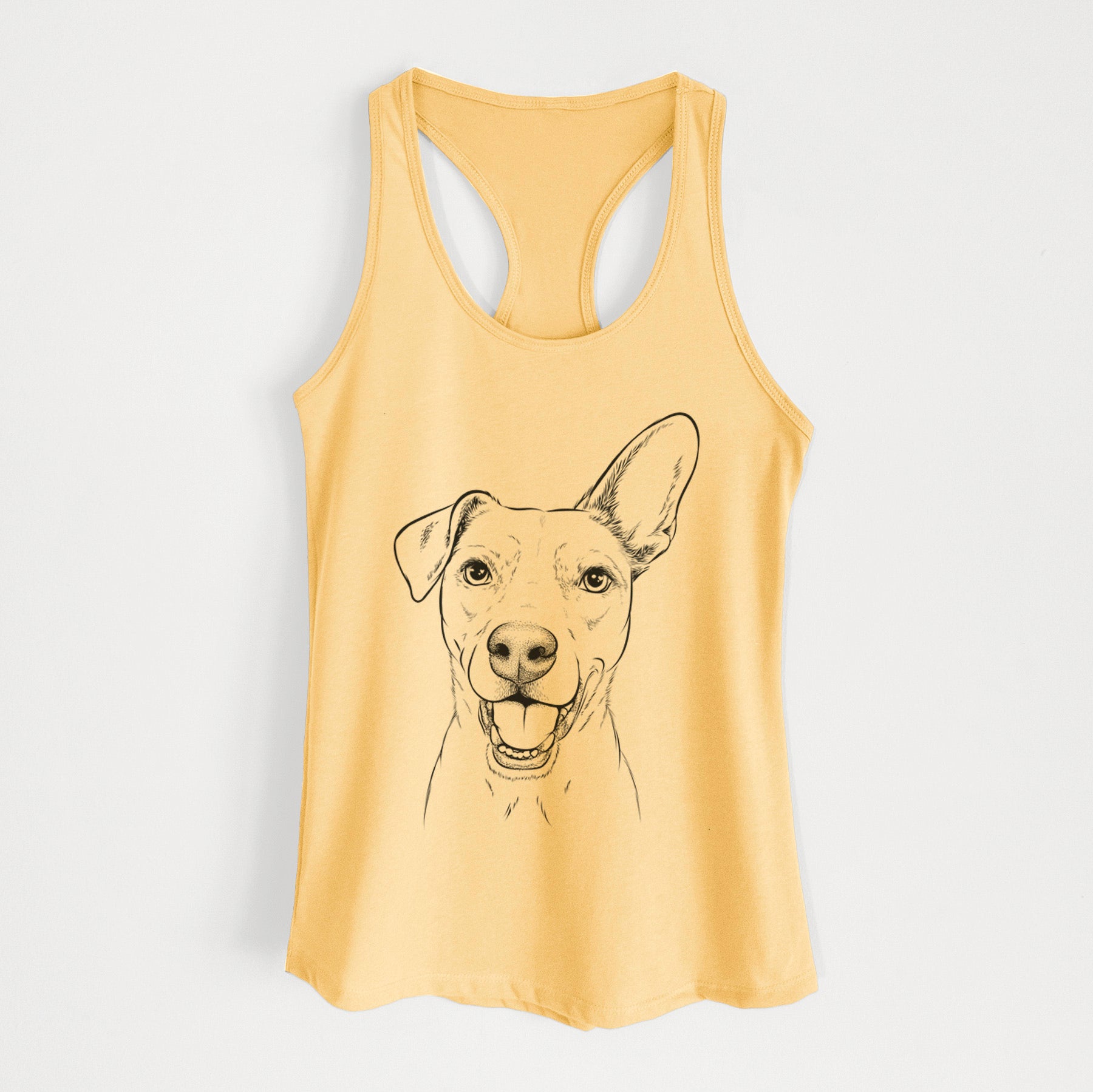 Radar the Pitbull Mix - Women's Racerback Tanktop