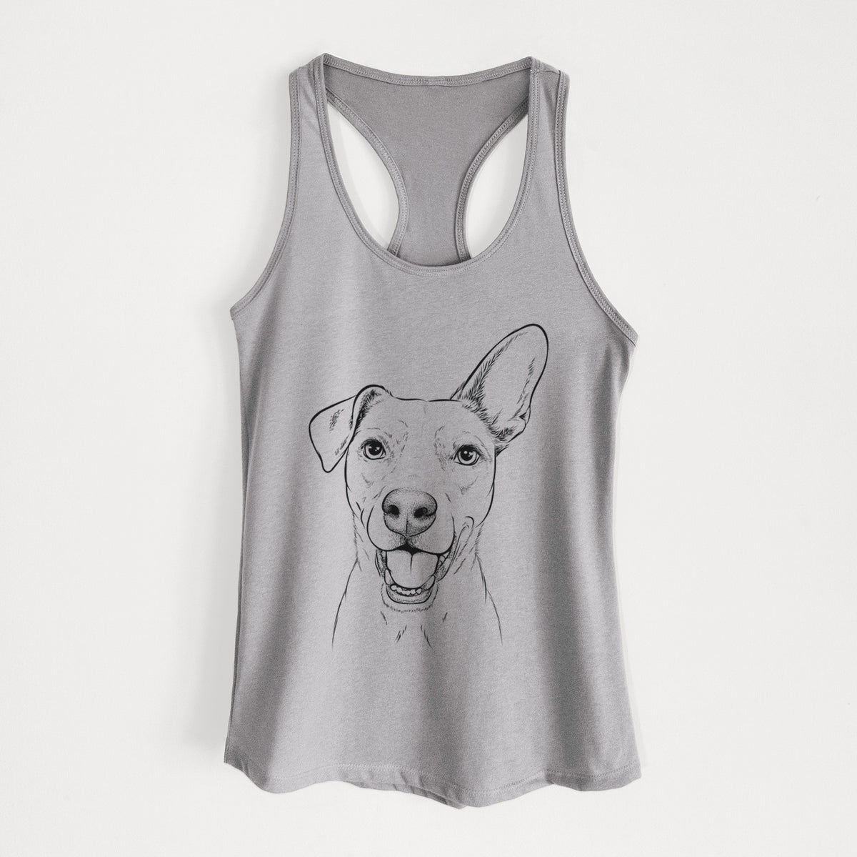 Radar the Pitbull Mix - Women&#39;s Racerback Tanktop