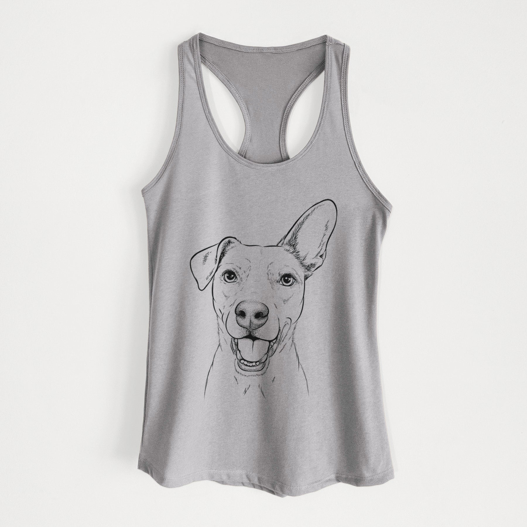 Radar the Pitbull Mix - Women's Racerback Tanktop