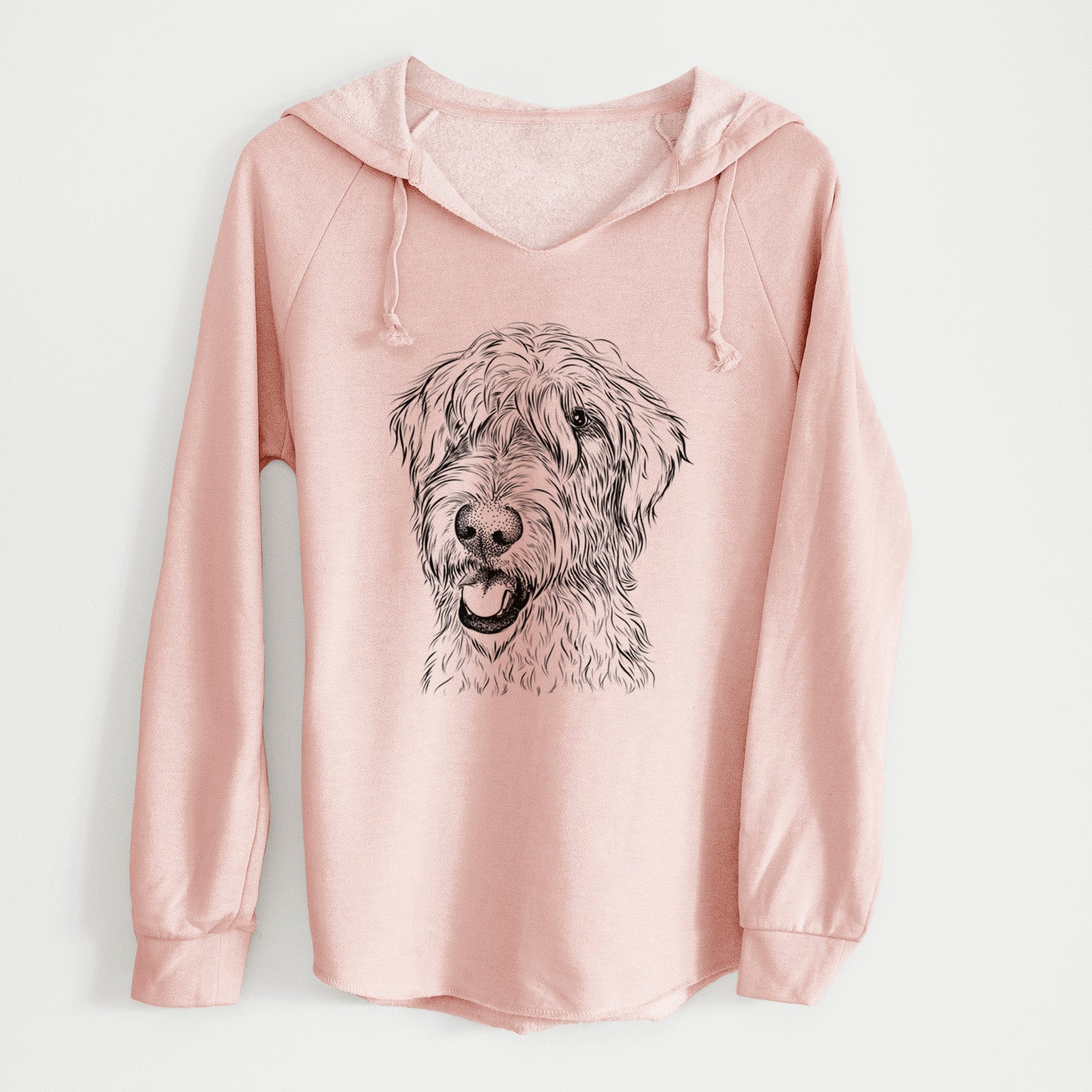Bare Ragnar the Irish Wolfhound - Cali Wave Hooded Sweatshirt