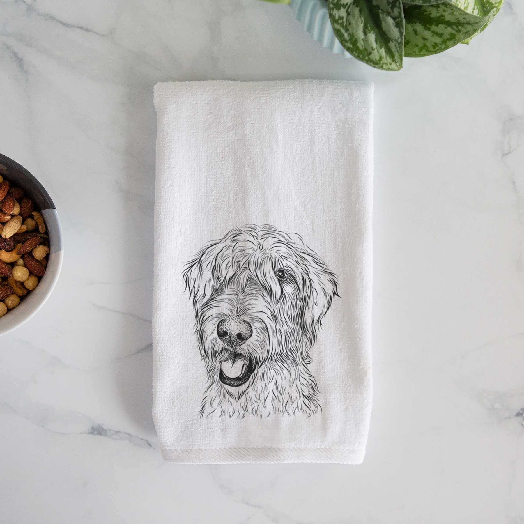 Ragnar the Irish Wolfhound Decorative Hand Towel