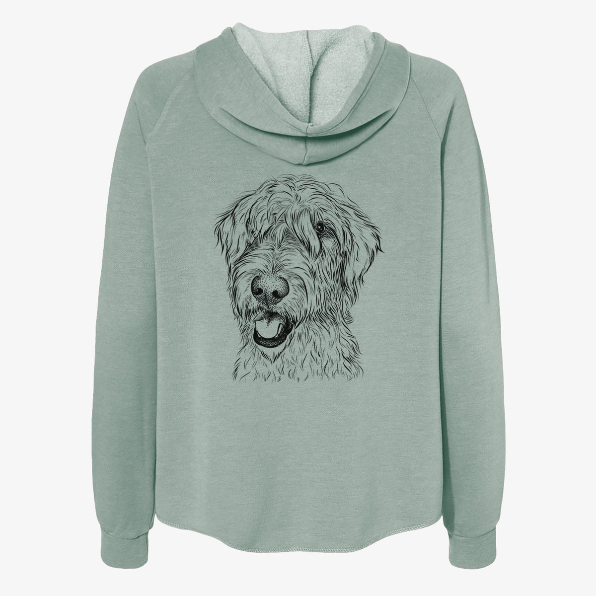 Ragnar the Irish Wolfhound - Women's Cali Wave Zip-Up Sweatshirt