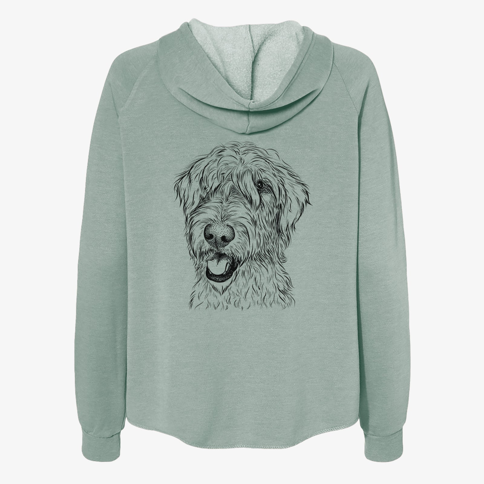Ragnar the Irish Wolfhound - Women's Cali Wave Zip-Up Sweatshirt