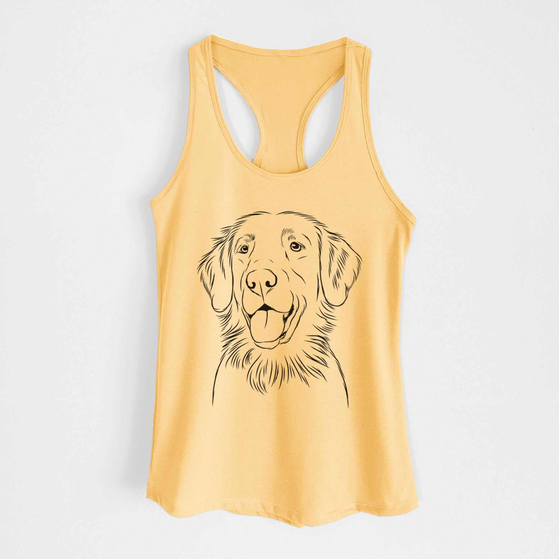 Raisin the Flat Coated Retriever - Women's Racerback Tanktop