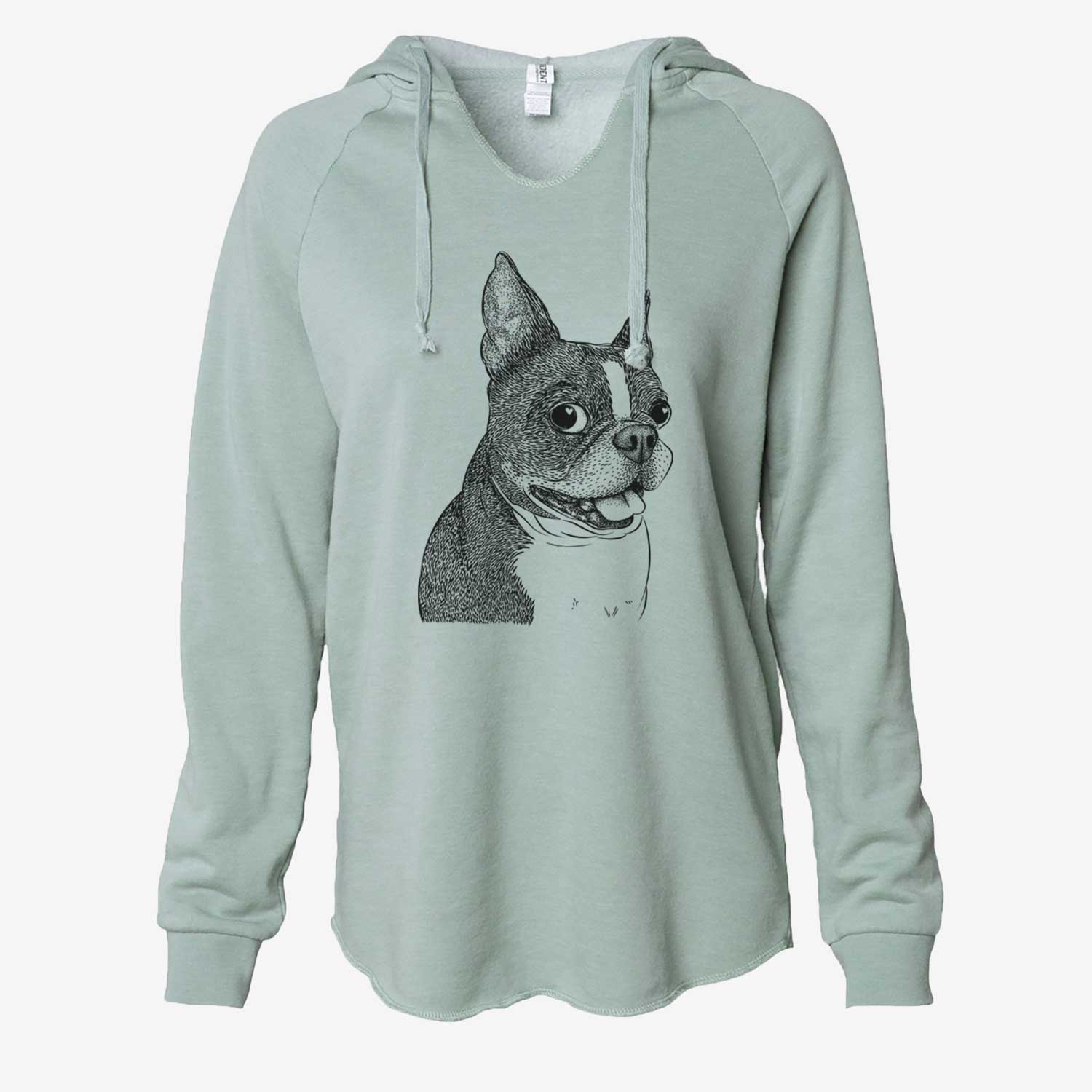 Ralphie the Boston Terrier - Cali Wave Hooded Sweatshirt