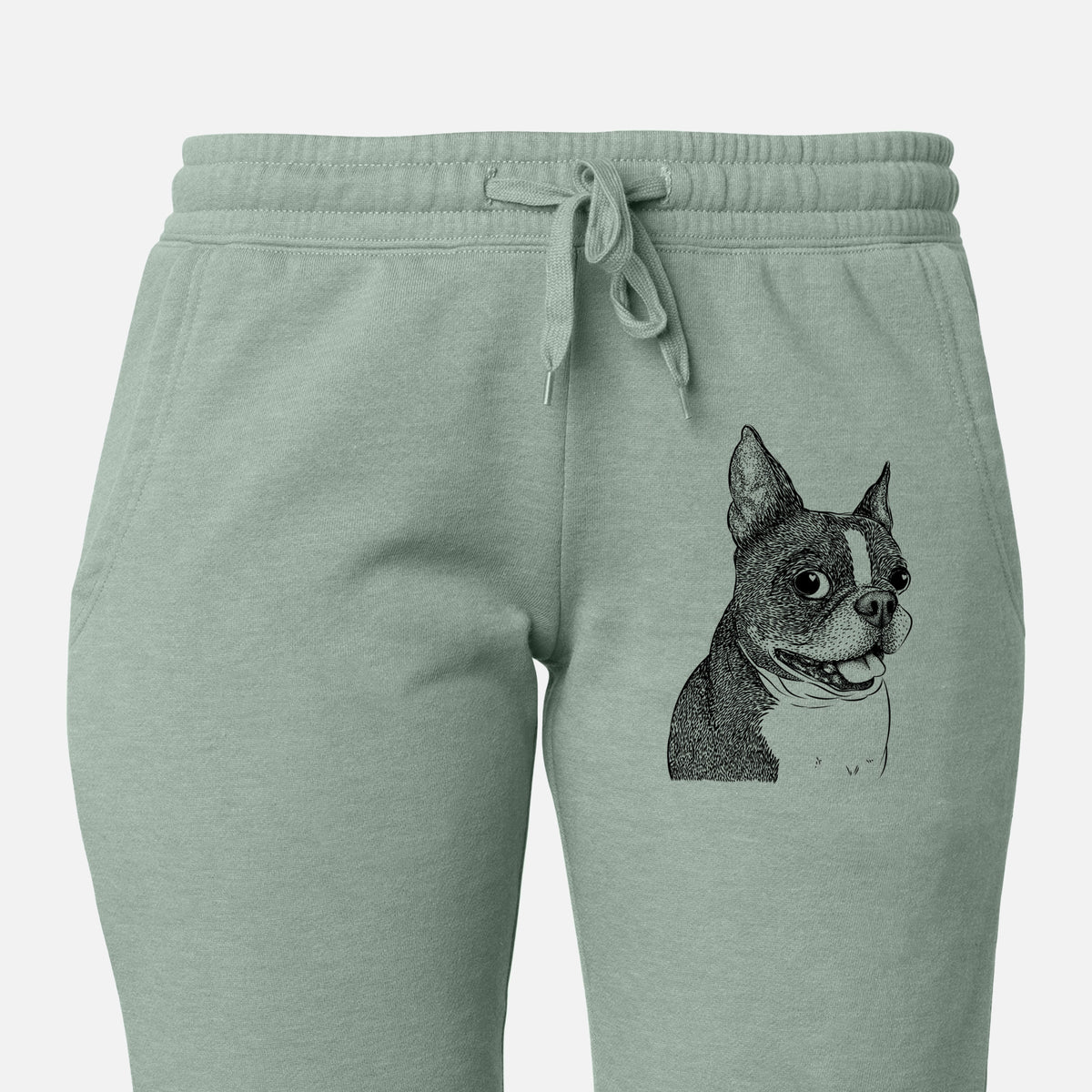 Ralphie the Boston Terrier - Women&#39;s Cali Wave Joggers