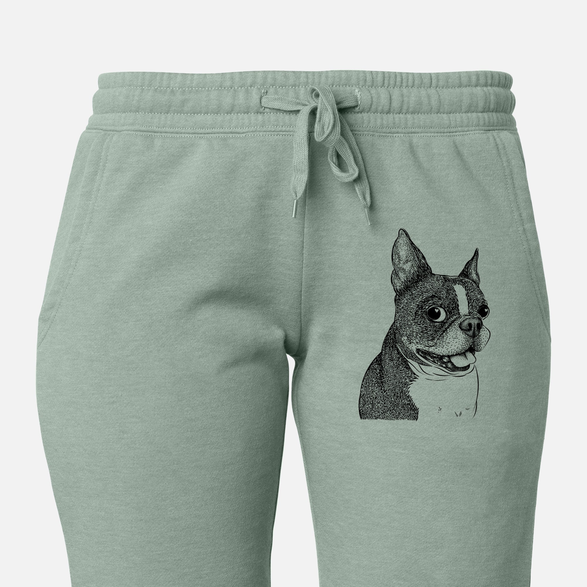 Ralphie the Boston Terrier - Women's Cali Wave Joggers