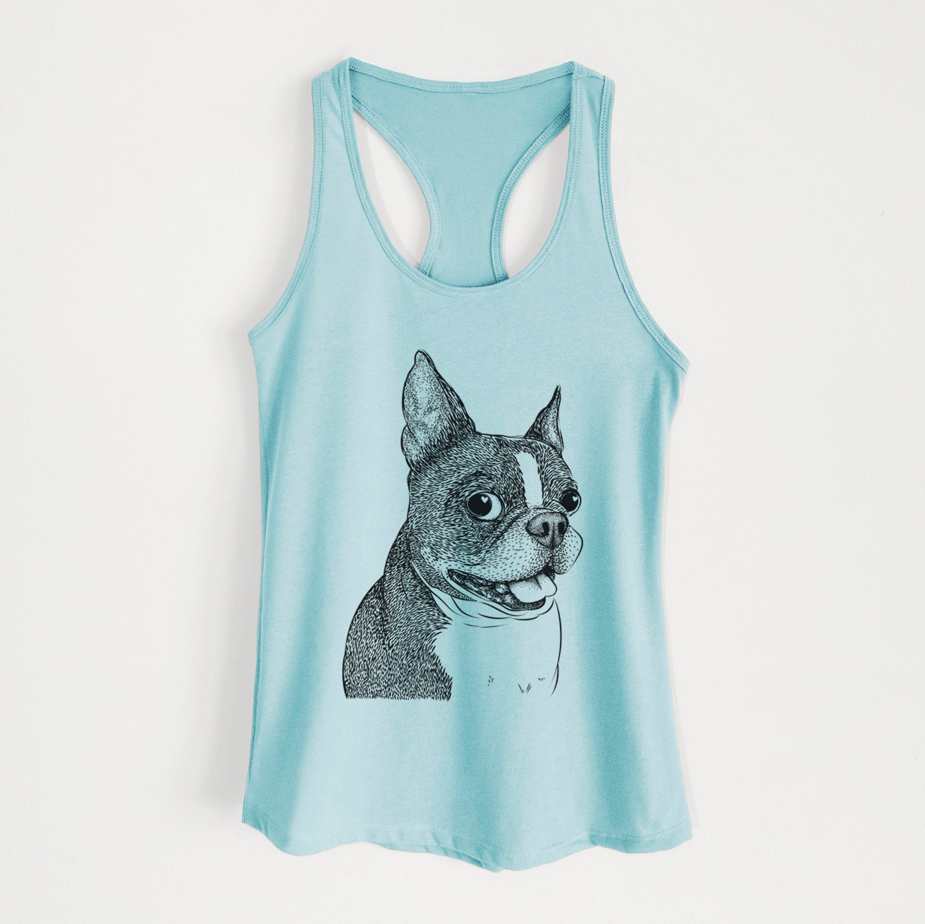 Ralphie the Boston Terrier - Women's Racerback Tanktop