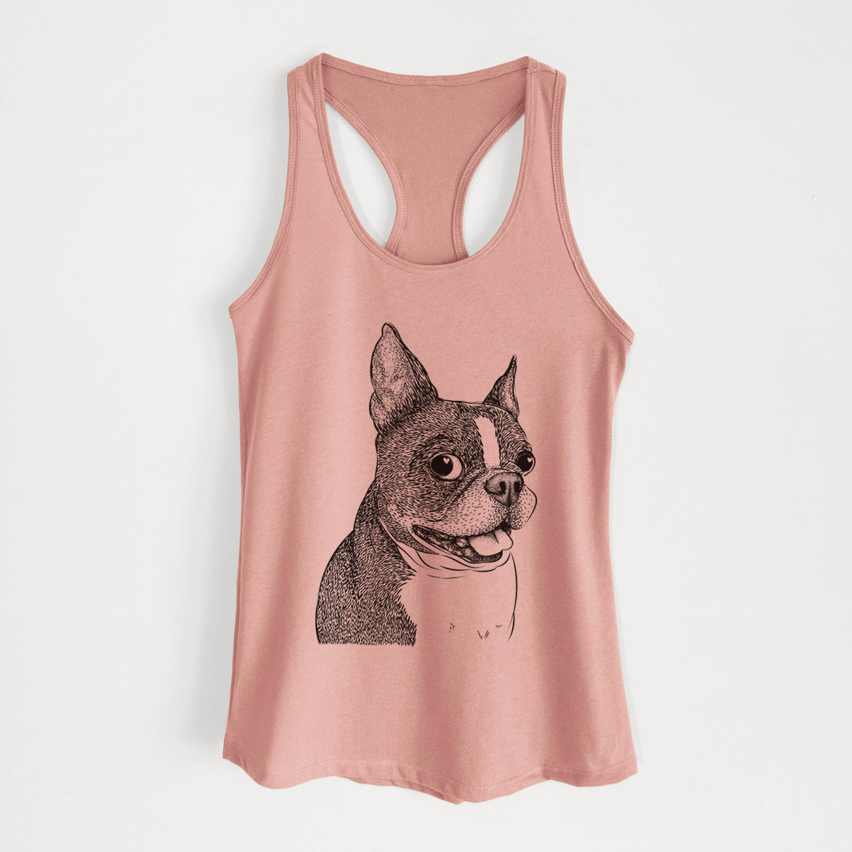 Ralphie the Boston Terrier - Women's Racerback Tanktop