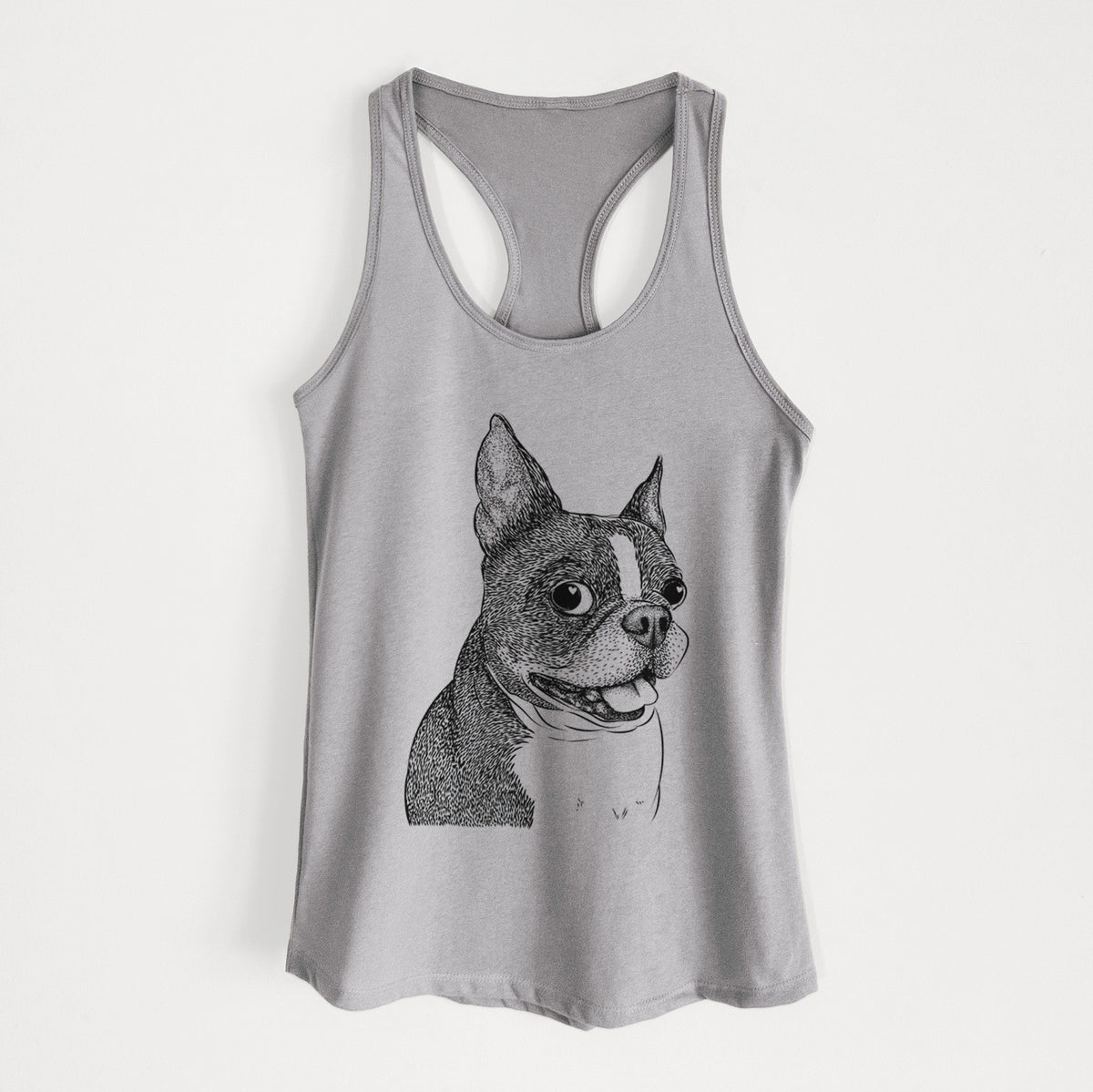 Ralphie the Boston Terrier - Women&#39;s Racerback Tanktop