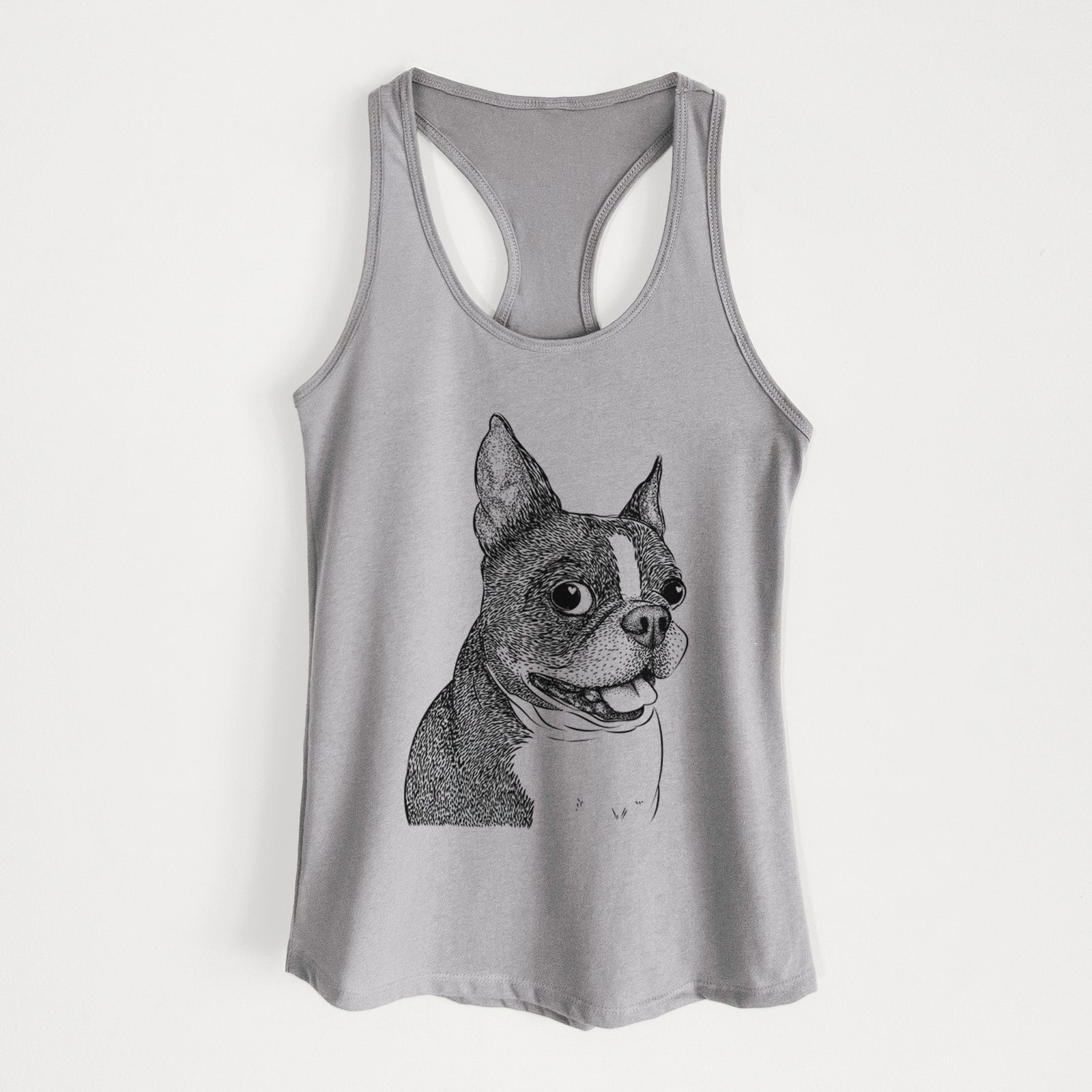 Ralphie the Boston Terrier - Women's Racerback Tanktop