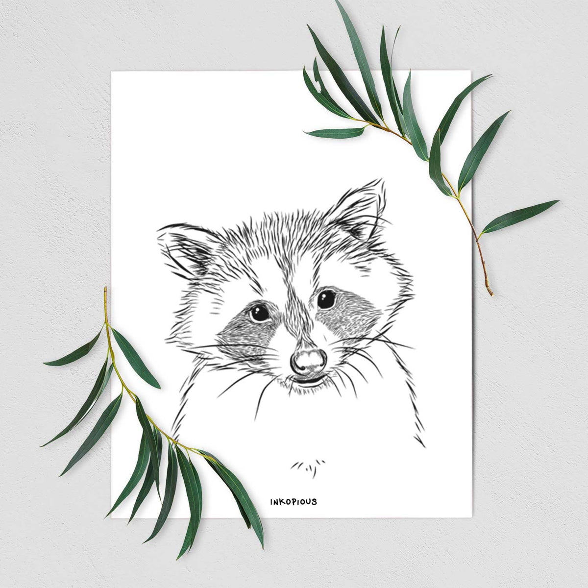 Randy the Raccoon Art Print