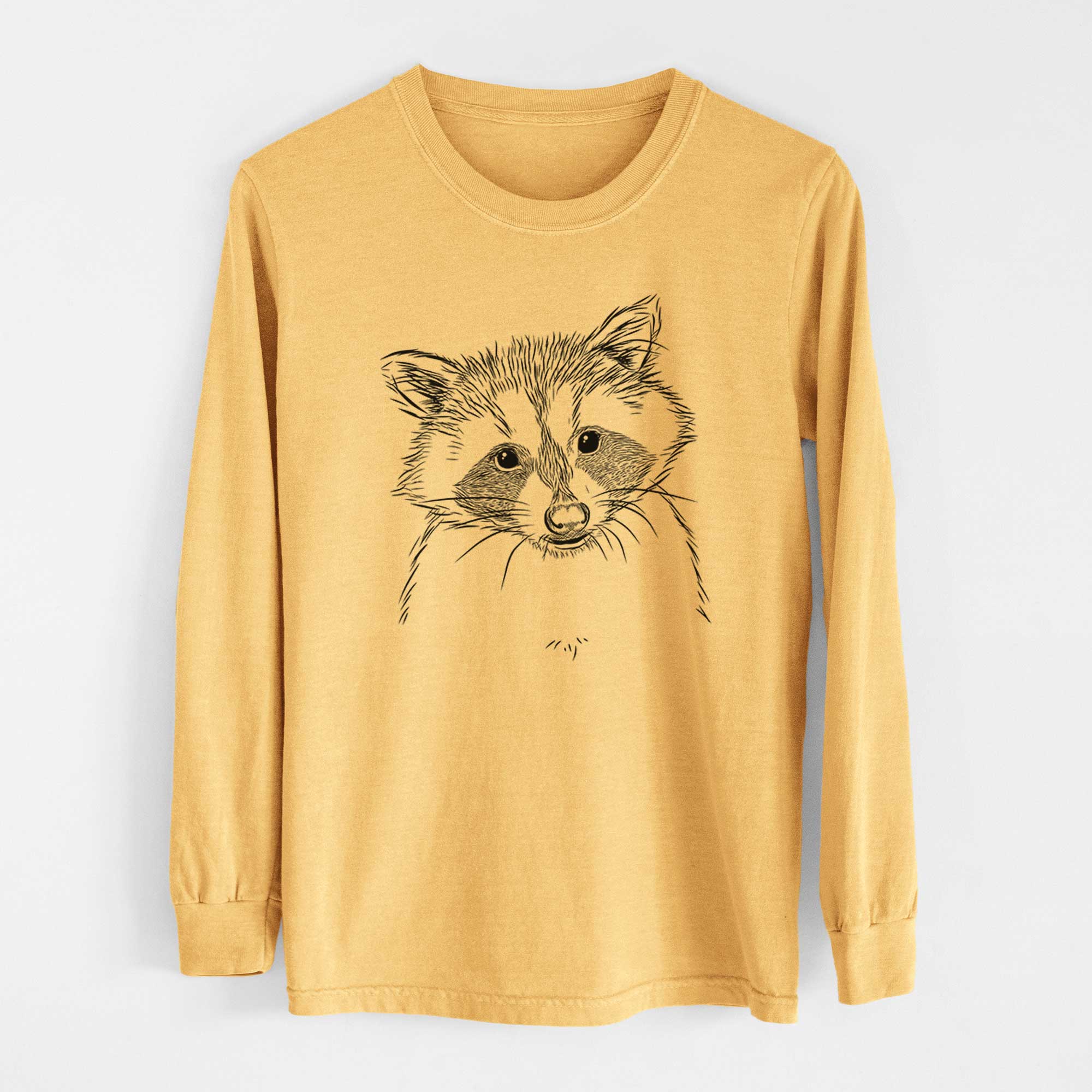 Bare Randy the Raccoon - Heavyweight 100% Cotton Long Sleeve