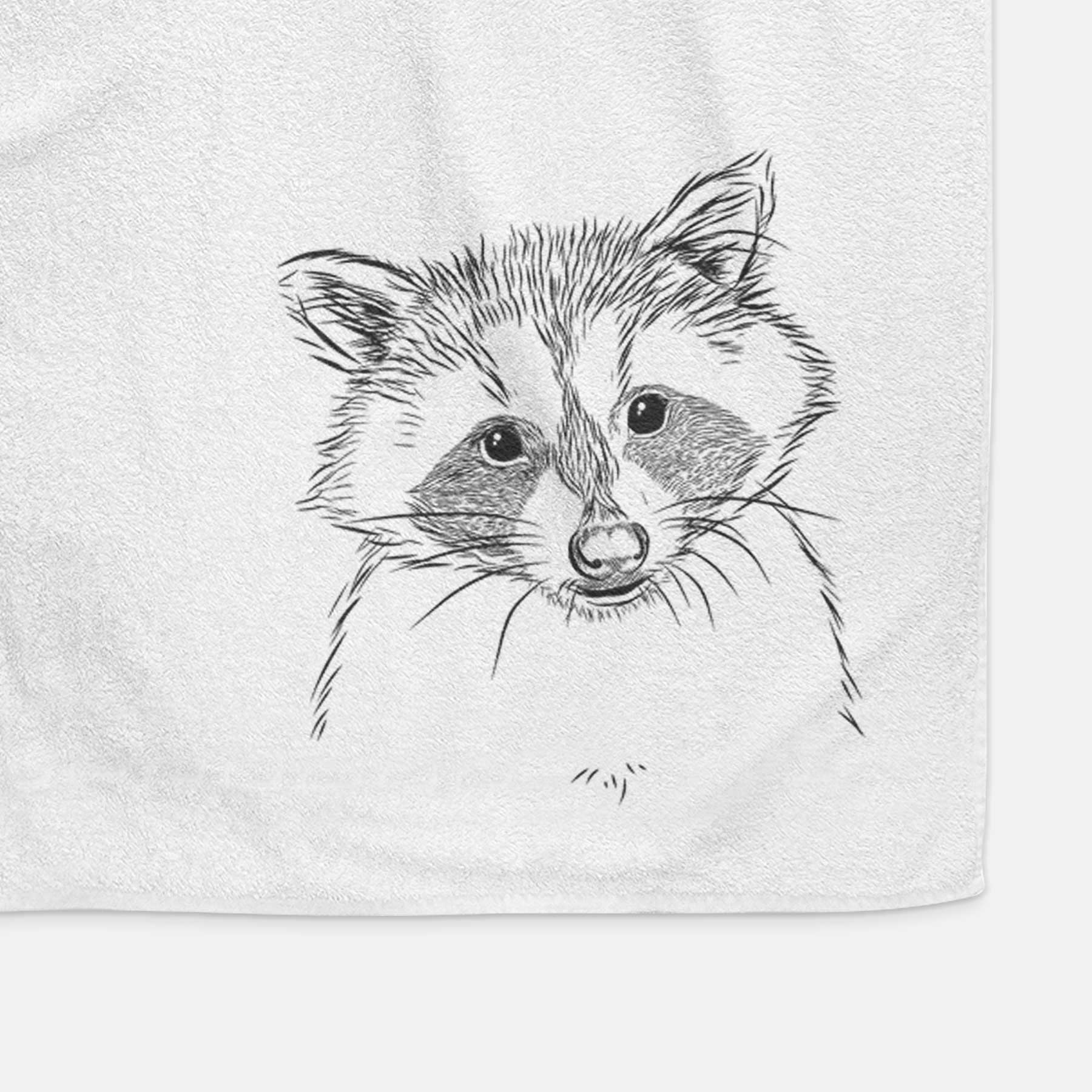 Randy the Raccoon Decorative Hand Towel