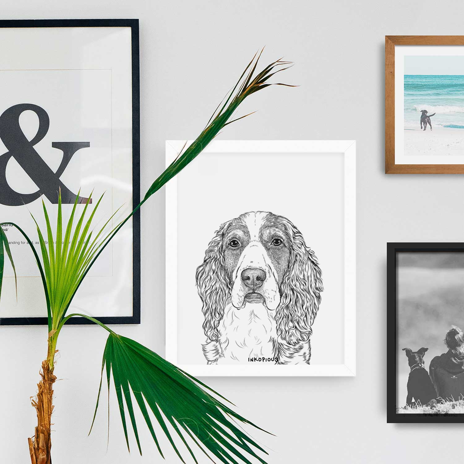 Red the English Springer Spaniel Art Print