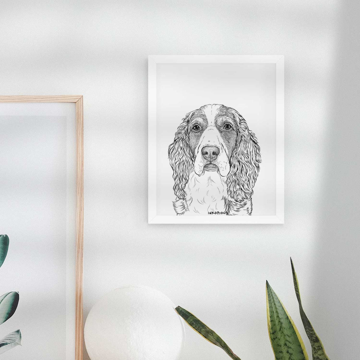 Red the English Springer Spaniel Art Print