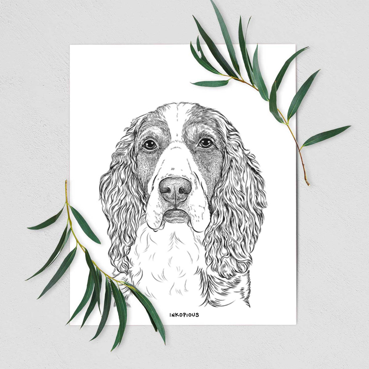 Red the English Springer Spaniel Art Print
