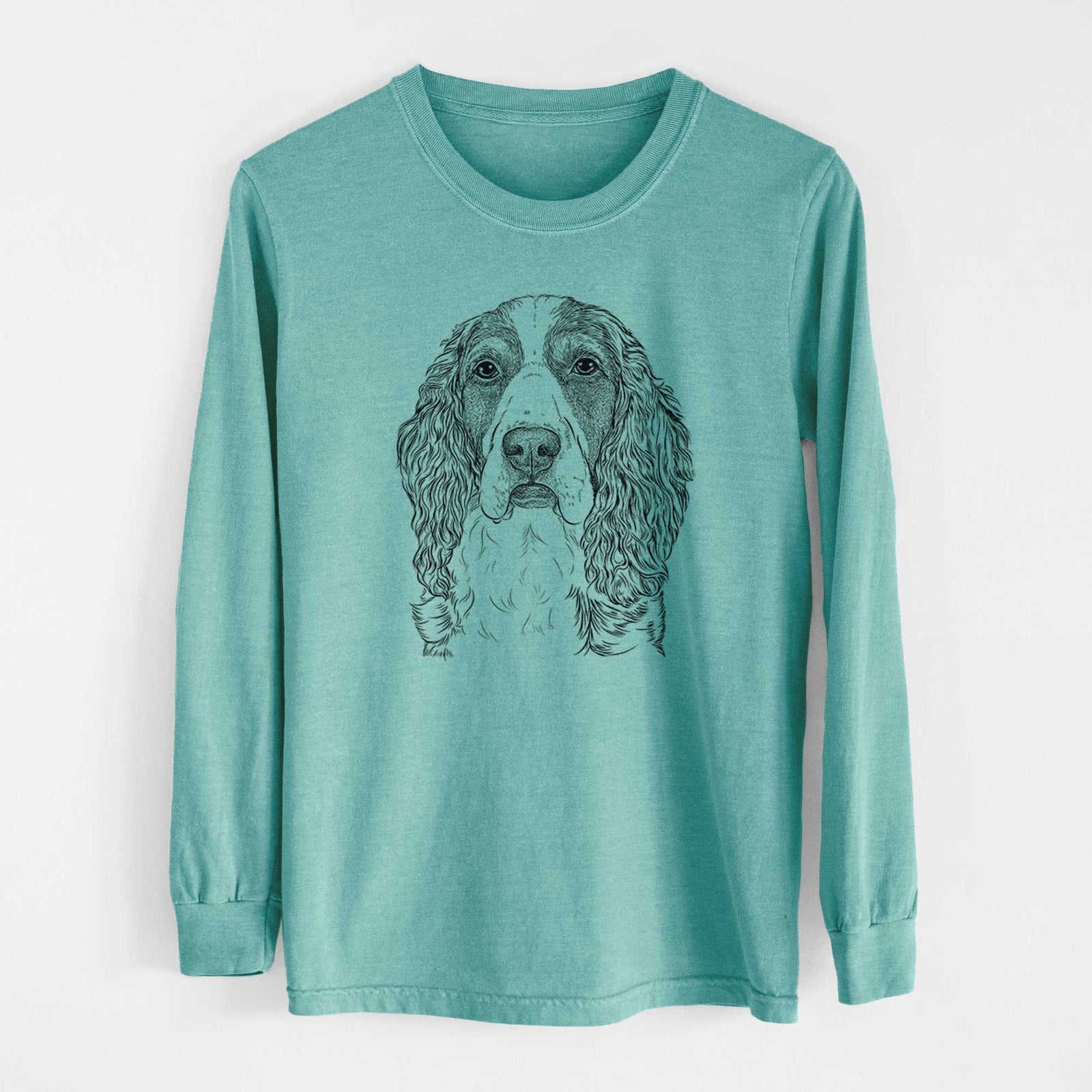 Bare Red the English Springer Spaniel - Heavyweight 100% Cotton Long Sleeve