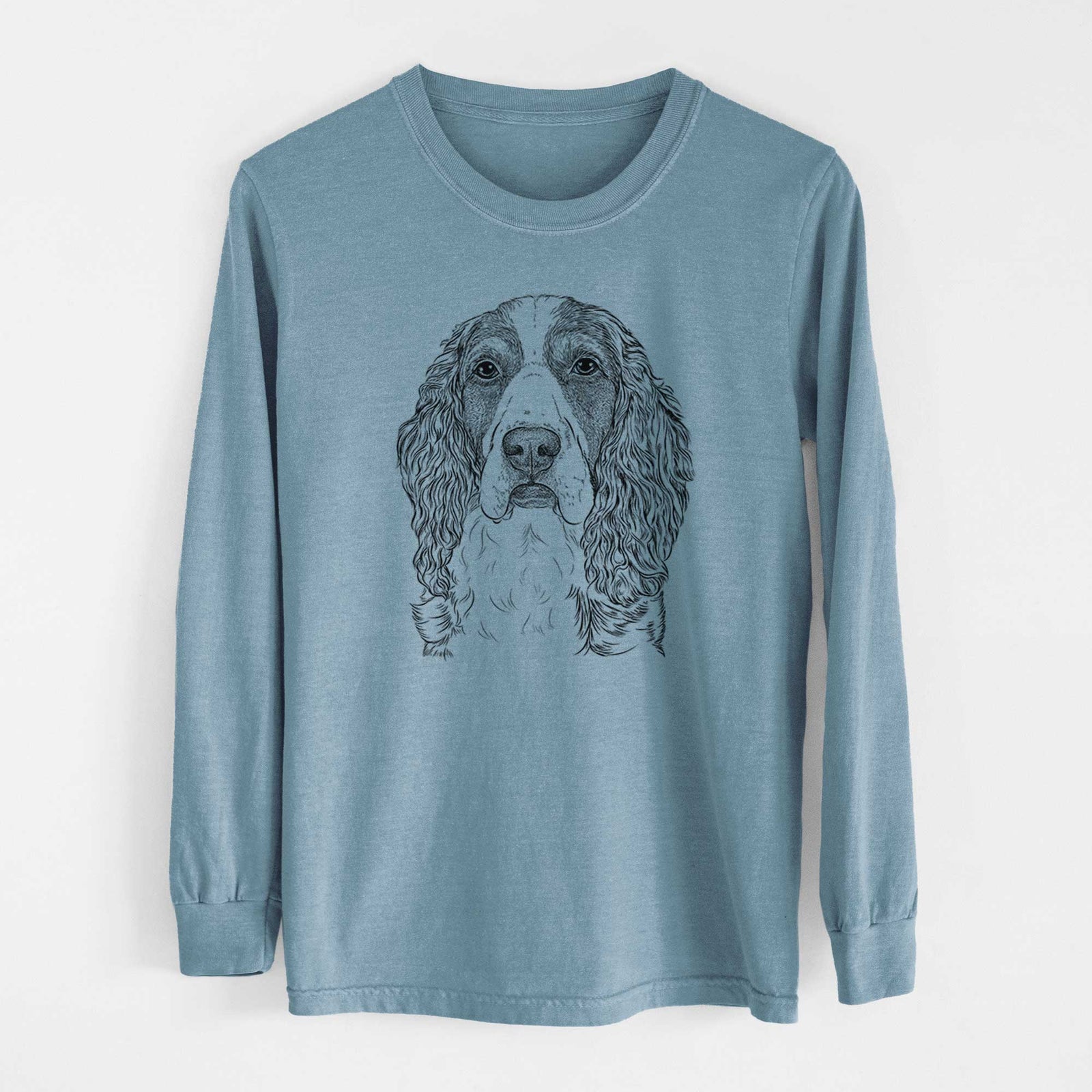 Bare Red the English Springer Spaniel - Heavyweight 100% Cotton Long Sleeve