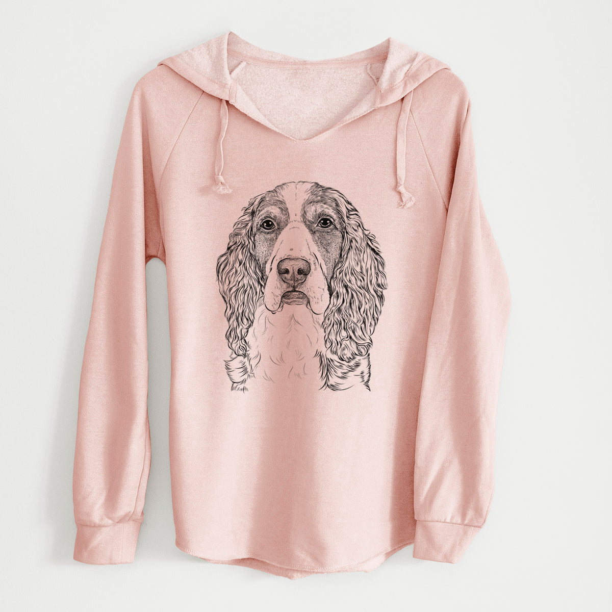 Bare Red the English Springer Spaniel - Cali Wave Hooded Sweatshirt