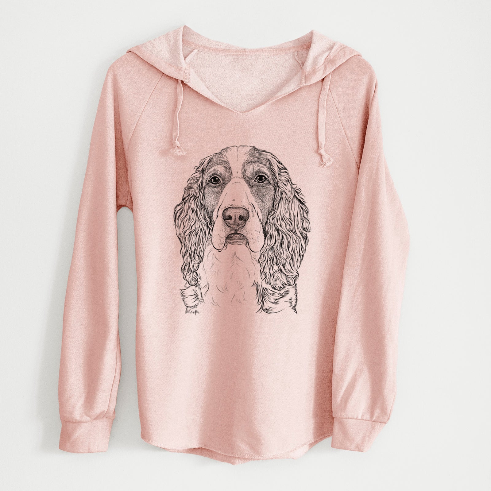 Bare Red the English Springer Spaniel - Cali Wave Hooded Sweatshirt