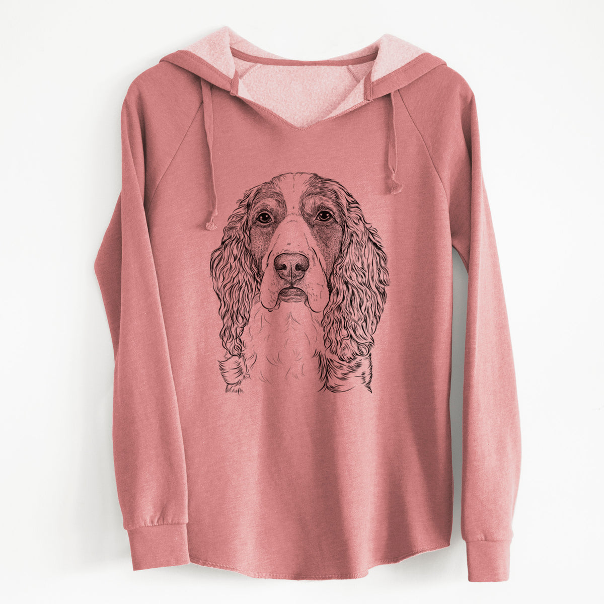 Bare Red the English Springer Spaniel - Cali Wave Hooded Sweatshirt