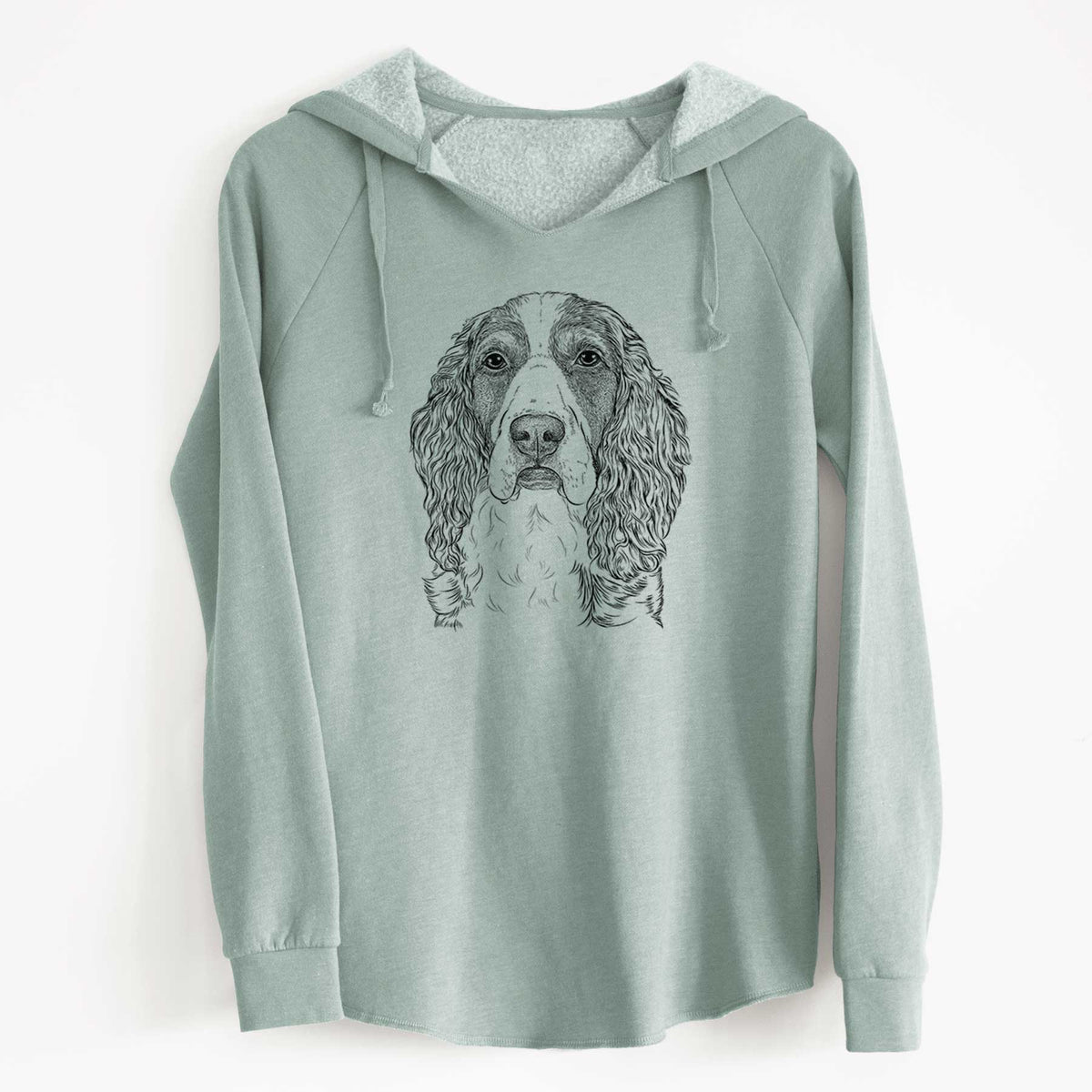 Bare Red the English Springer Spaniel - Cali Wave Hooded Sweatshirt
