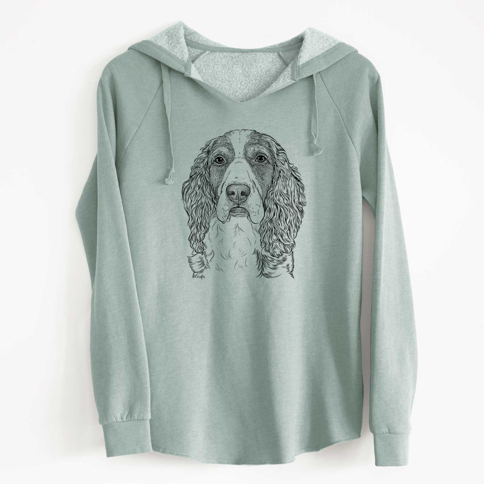 Bare Red the English Springer Spaniel - Cali Wave Hooded Sweatshirt