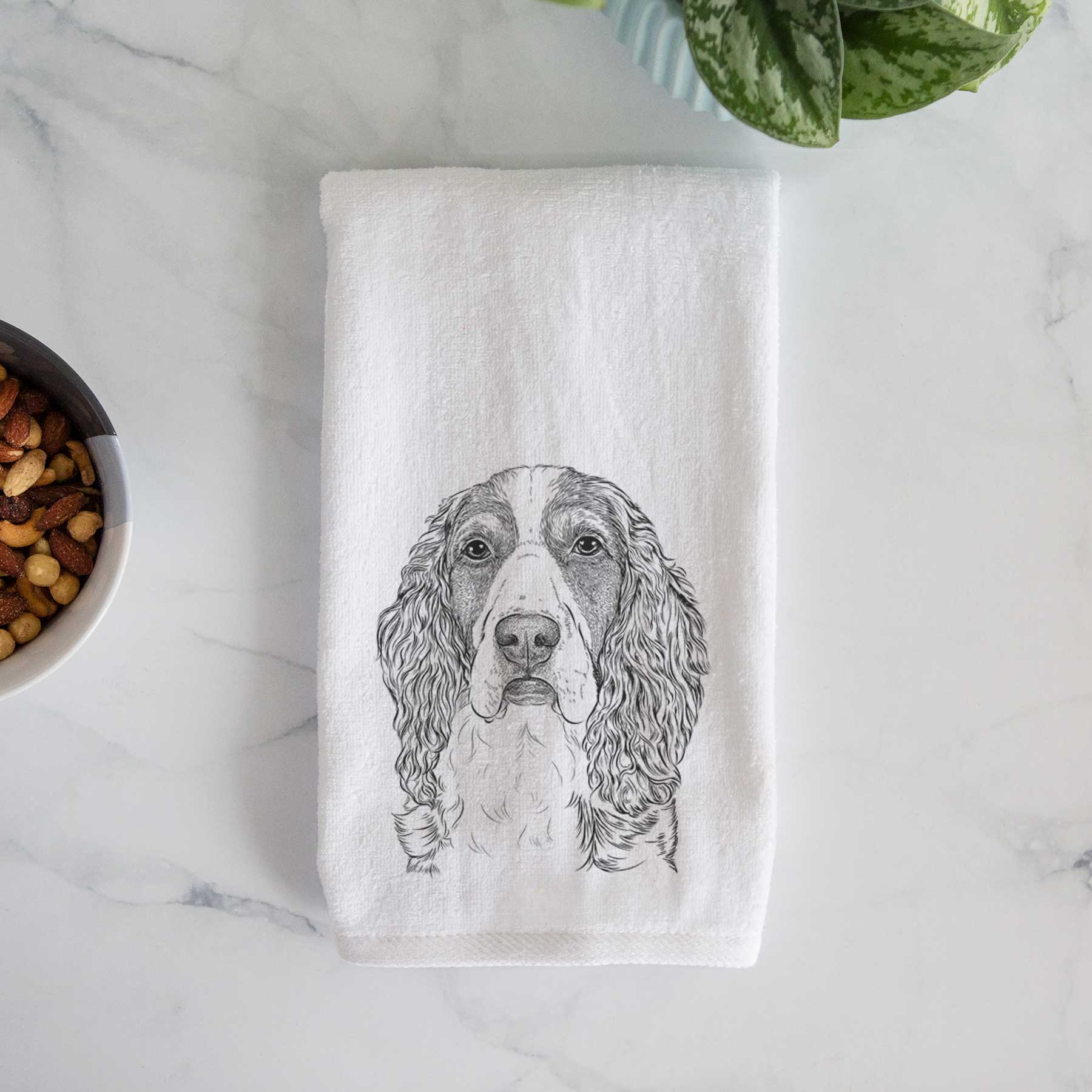 Red the English Springer Spaniel Decorative Hand Towel