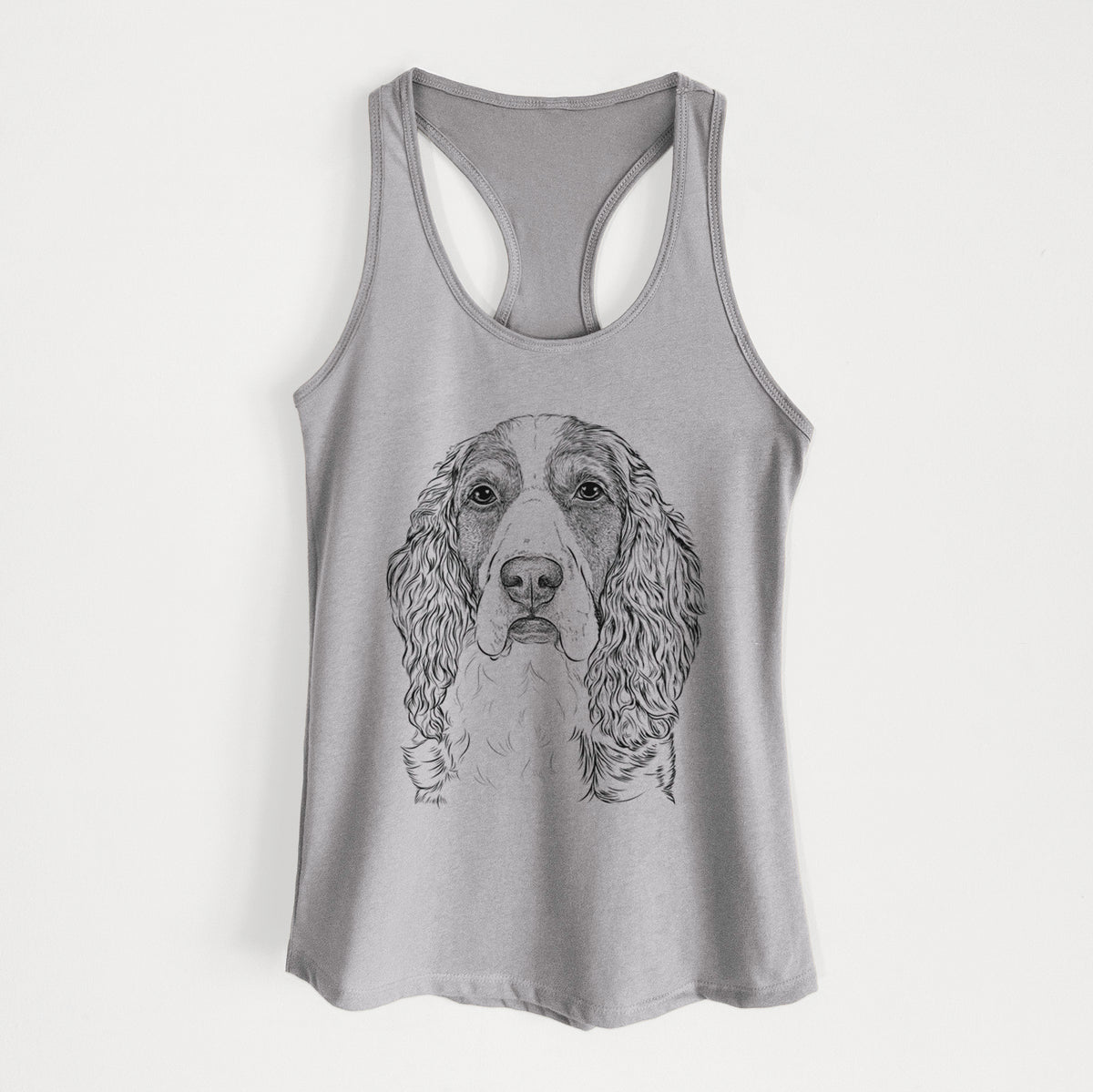 Red the English Springer Spaniel - Women&#39;s Racerback Tanktop