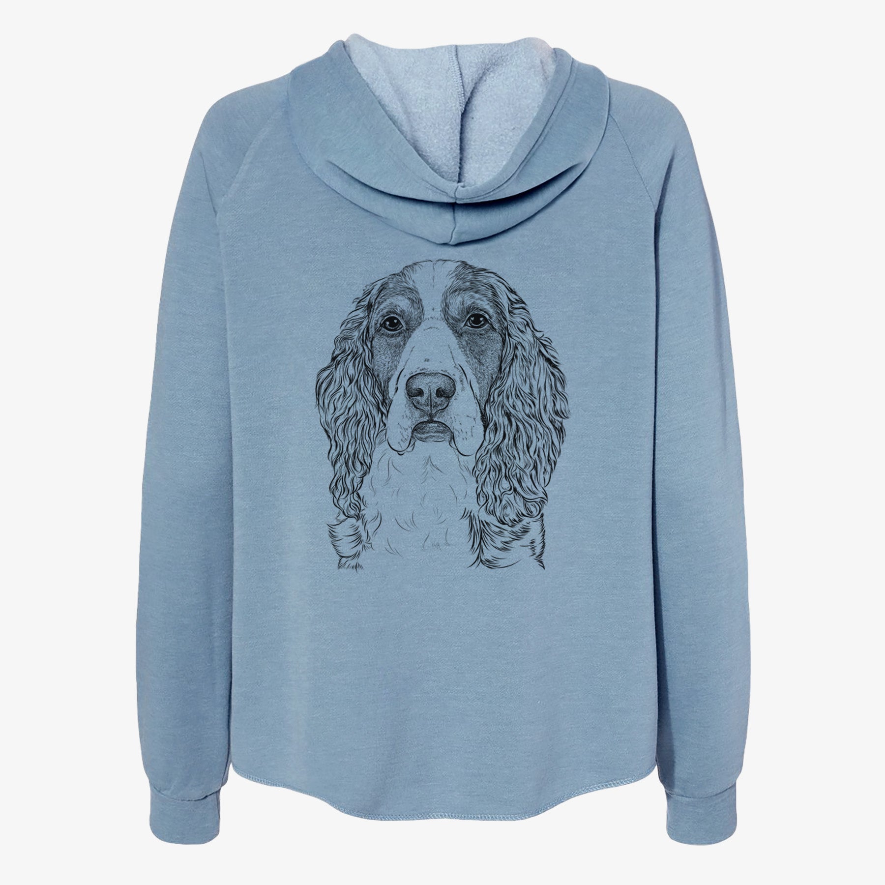 Red the English Springer Spaniel - Women's Cali Wave Zip-Up Sweatshirt