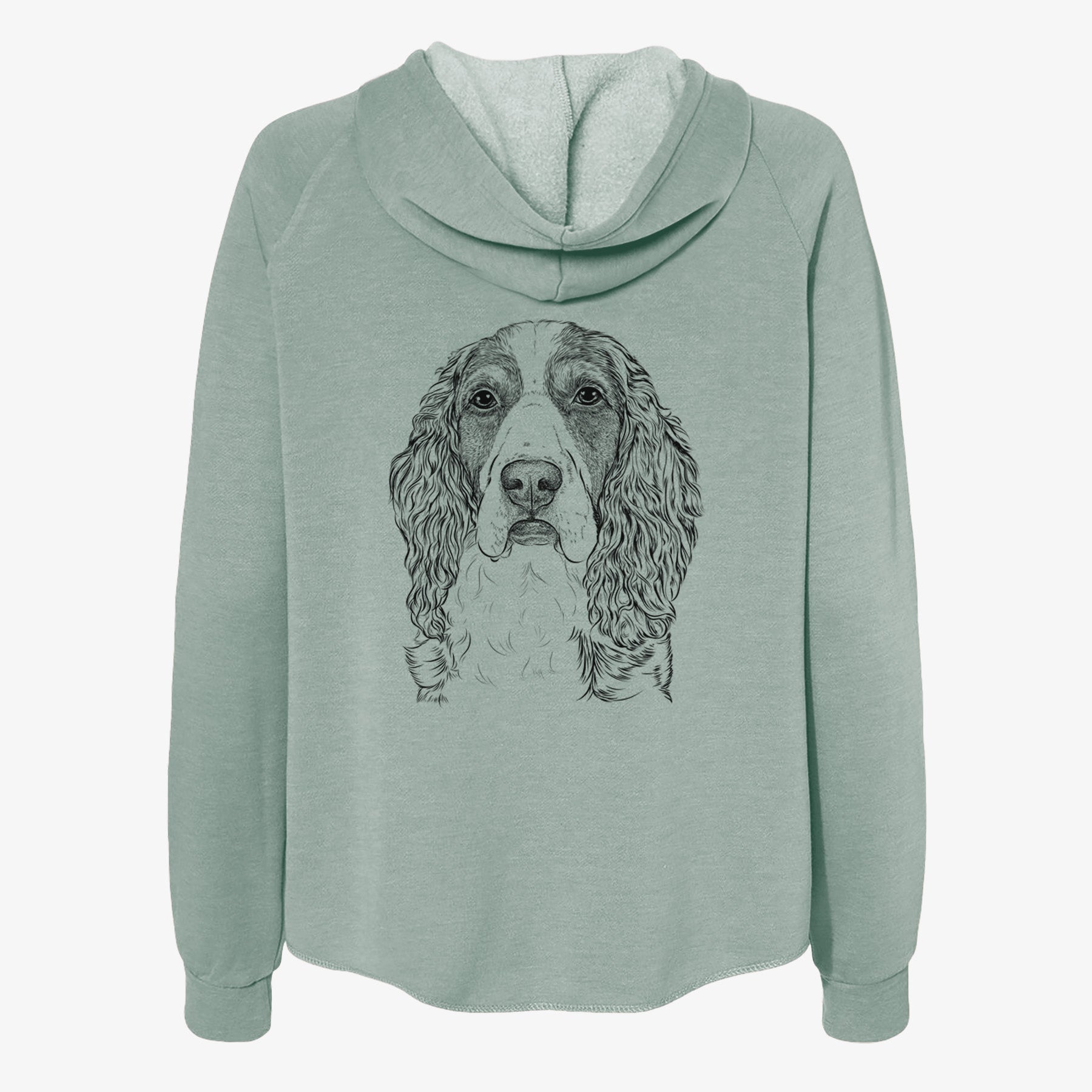 Red the English Springer Spaniel - Women's Cali Wave Zip-Up Sweatshirt