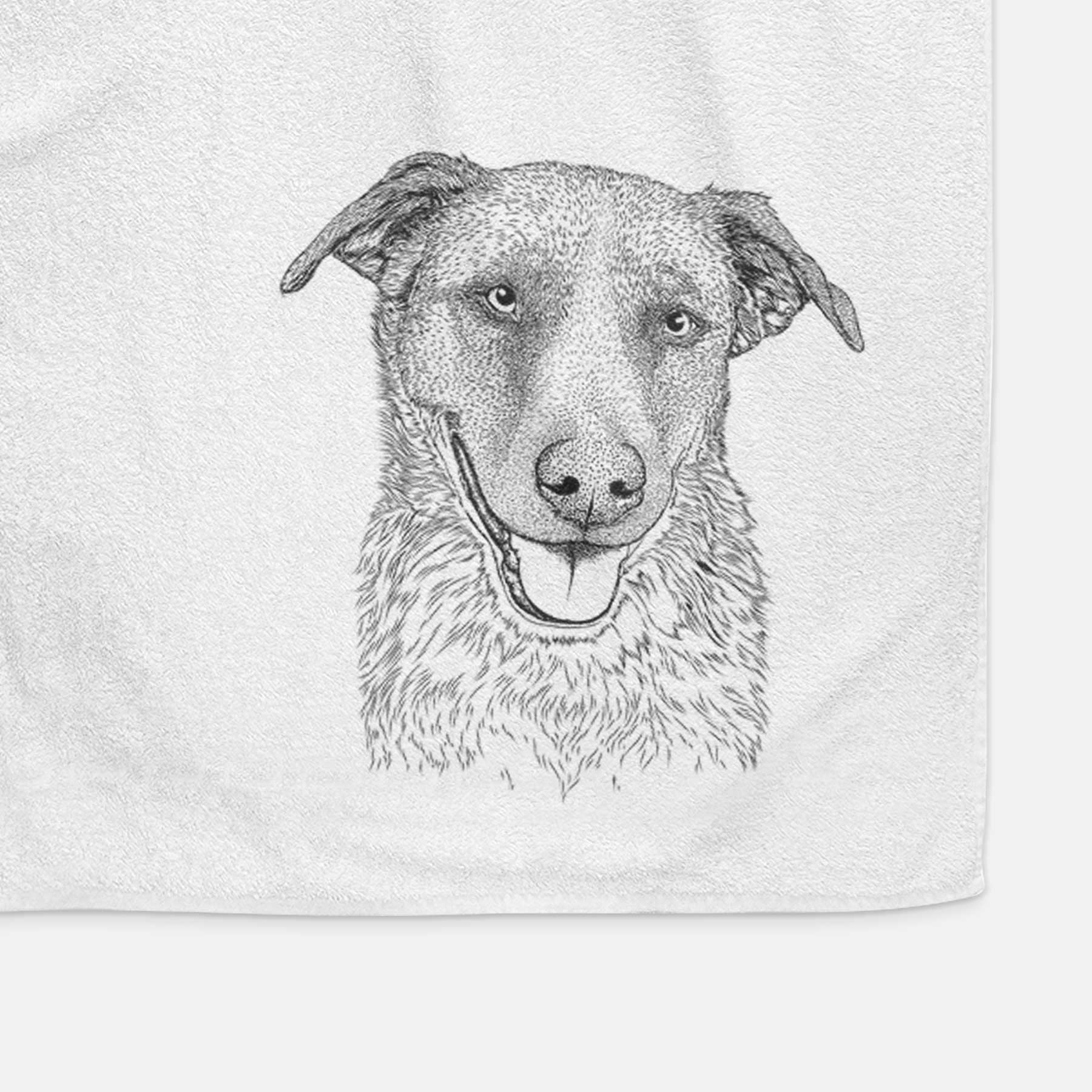 Reef the Mixed Breed Decorative Hand Towel