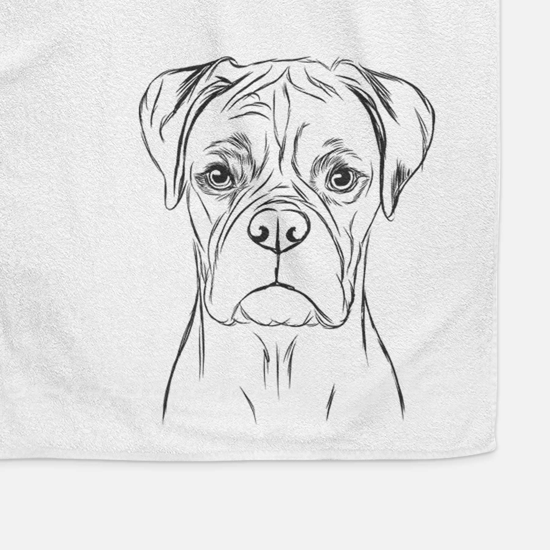 Reese the Boxer Decorative Hand Towel