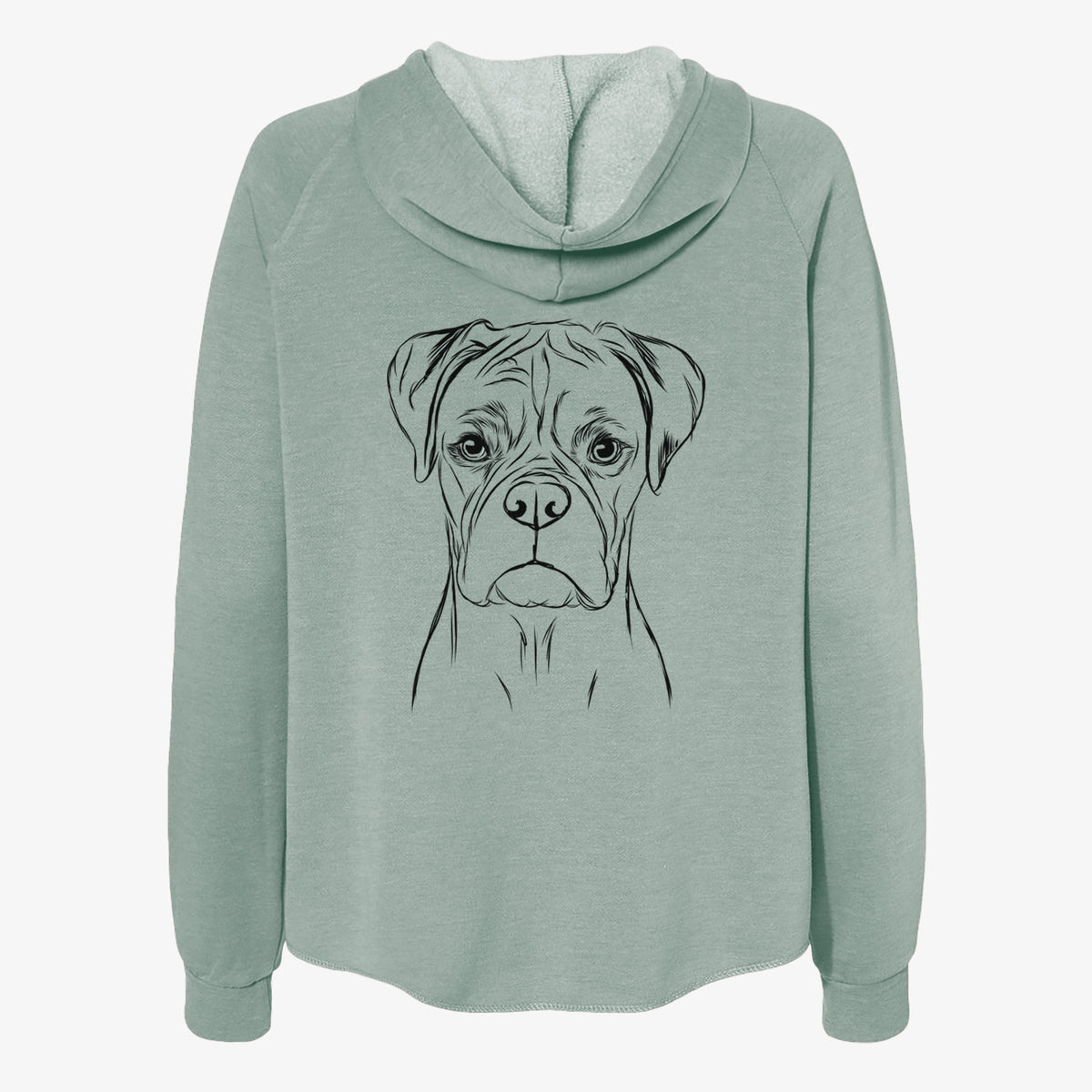 Reese the Boxer - Women's Cali Wave Zip-Up Sweatshirt