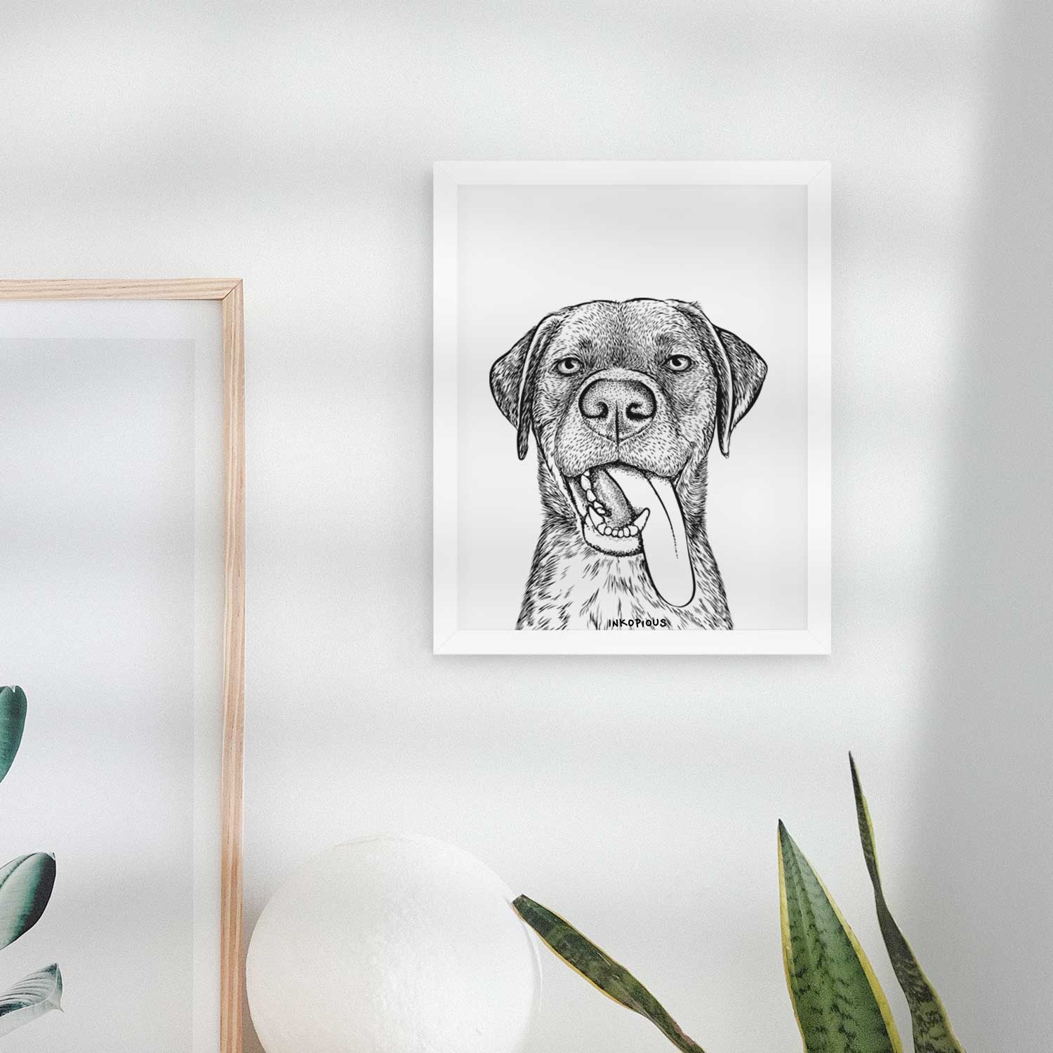 Reese the Mixed Breed Art Print