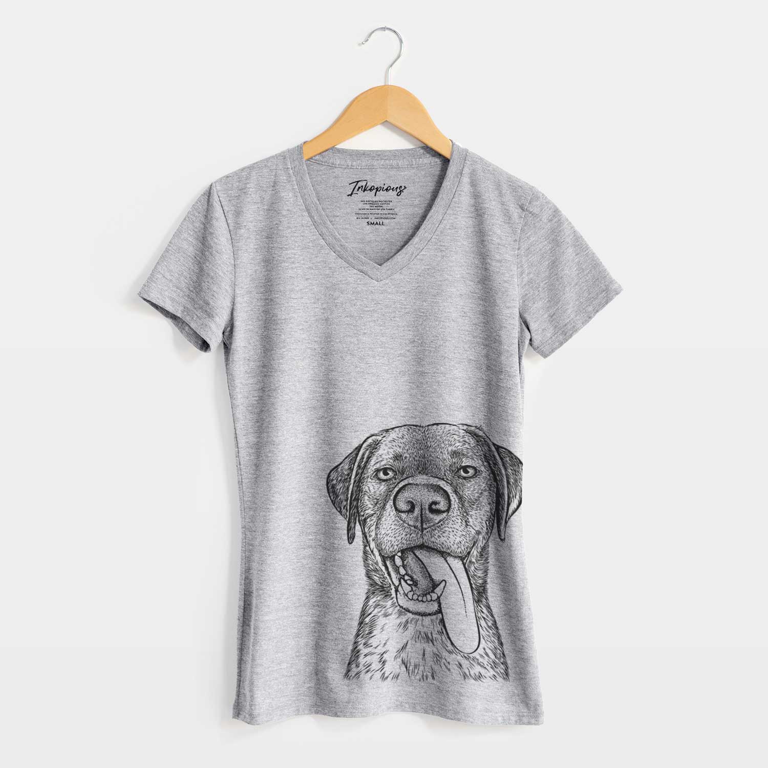 Bare Reese the Mixed Breed - Women's V-neck Shirt