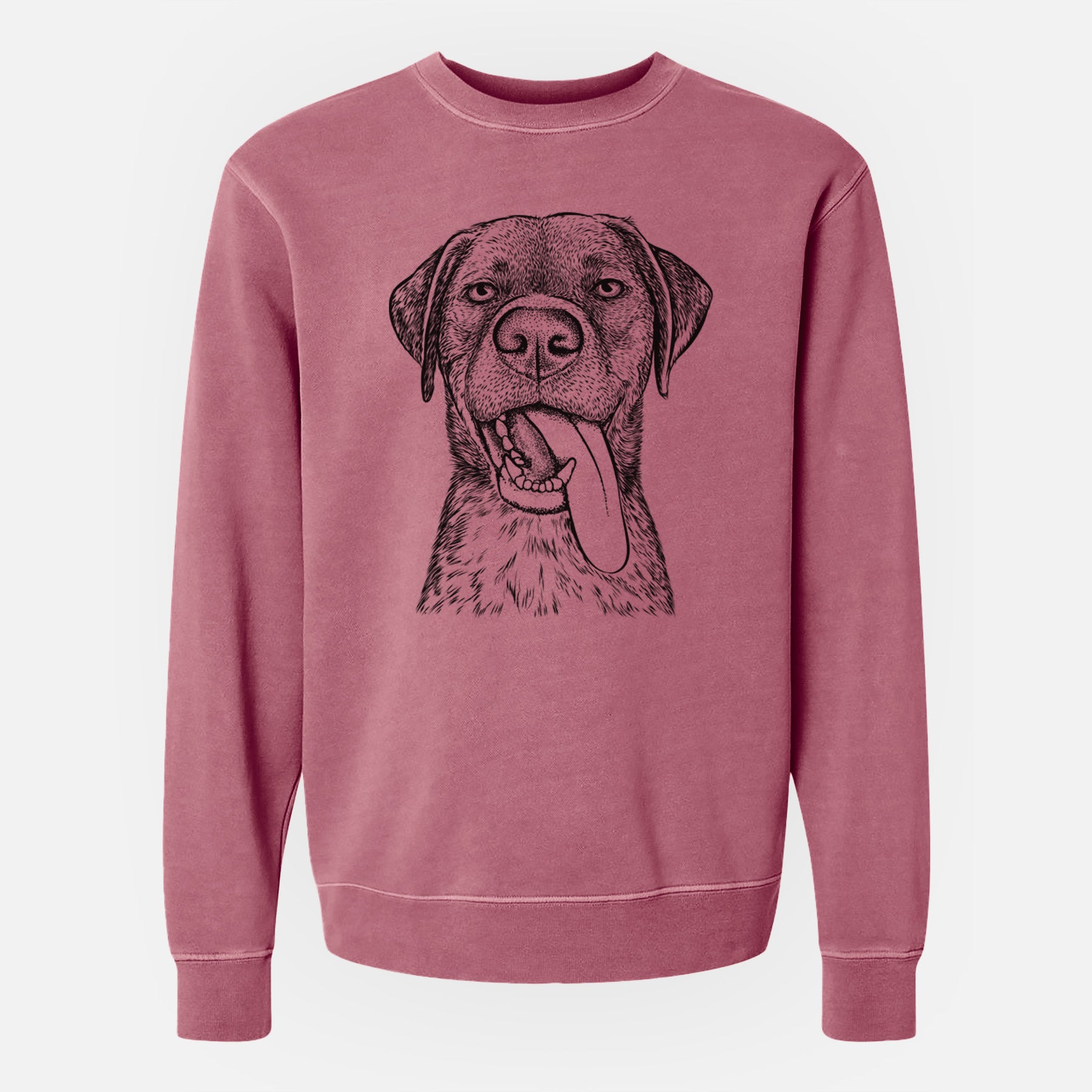 Bare Reese the Mixed Breed - Unisex Pigment Dyed Crew Sweatshirt