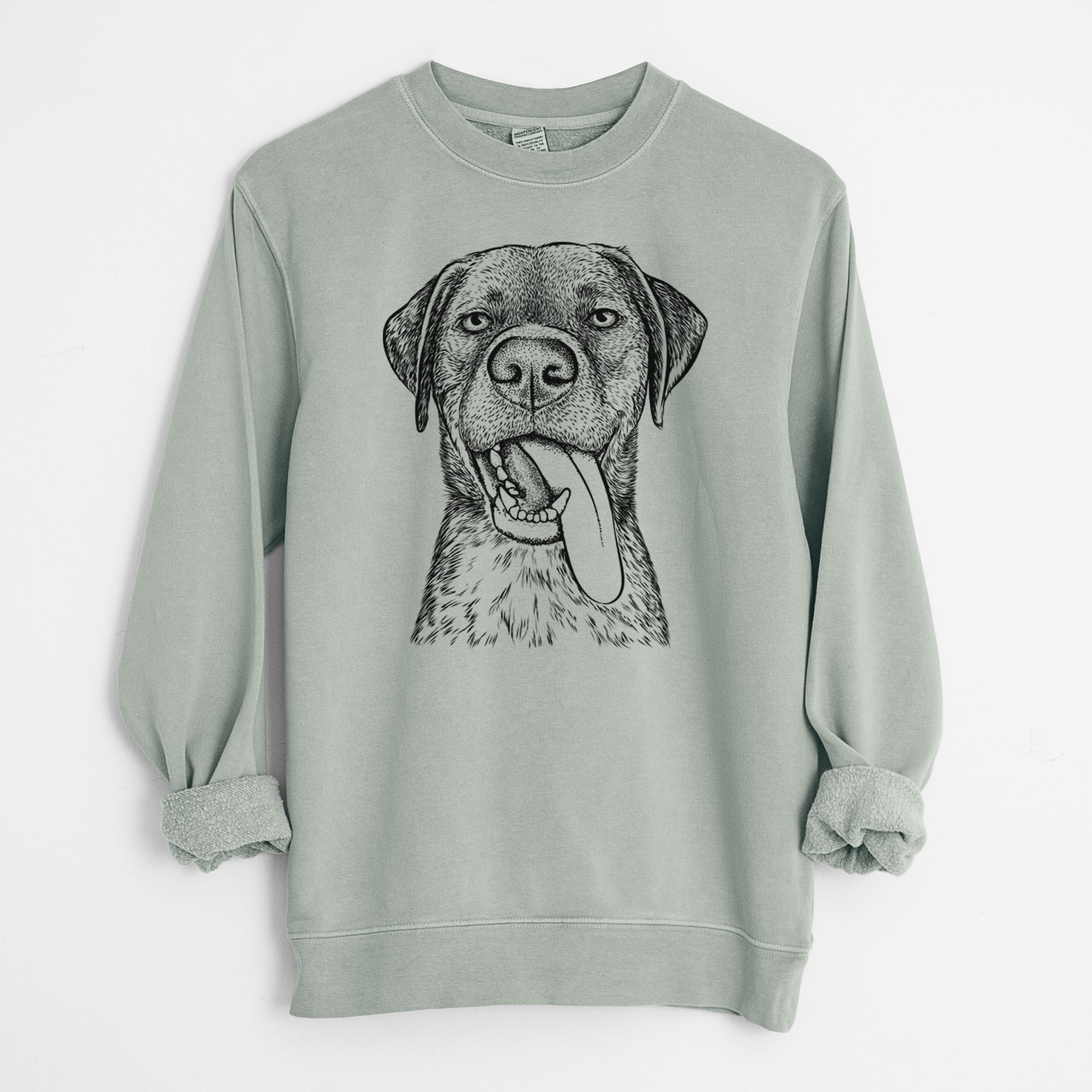 Bare Reese the Mixed Breed - Unisex Pigment Dyed Crew Sweatshirt