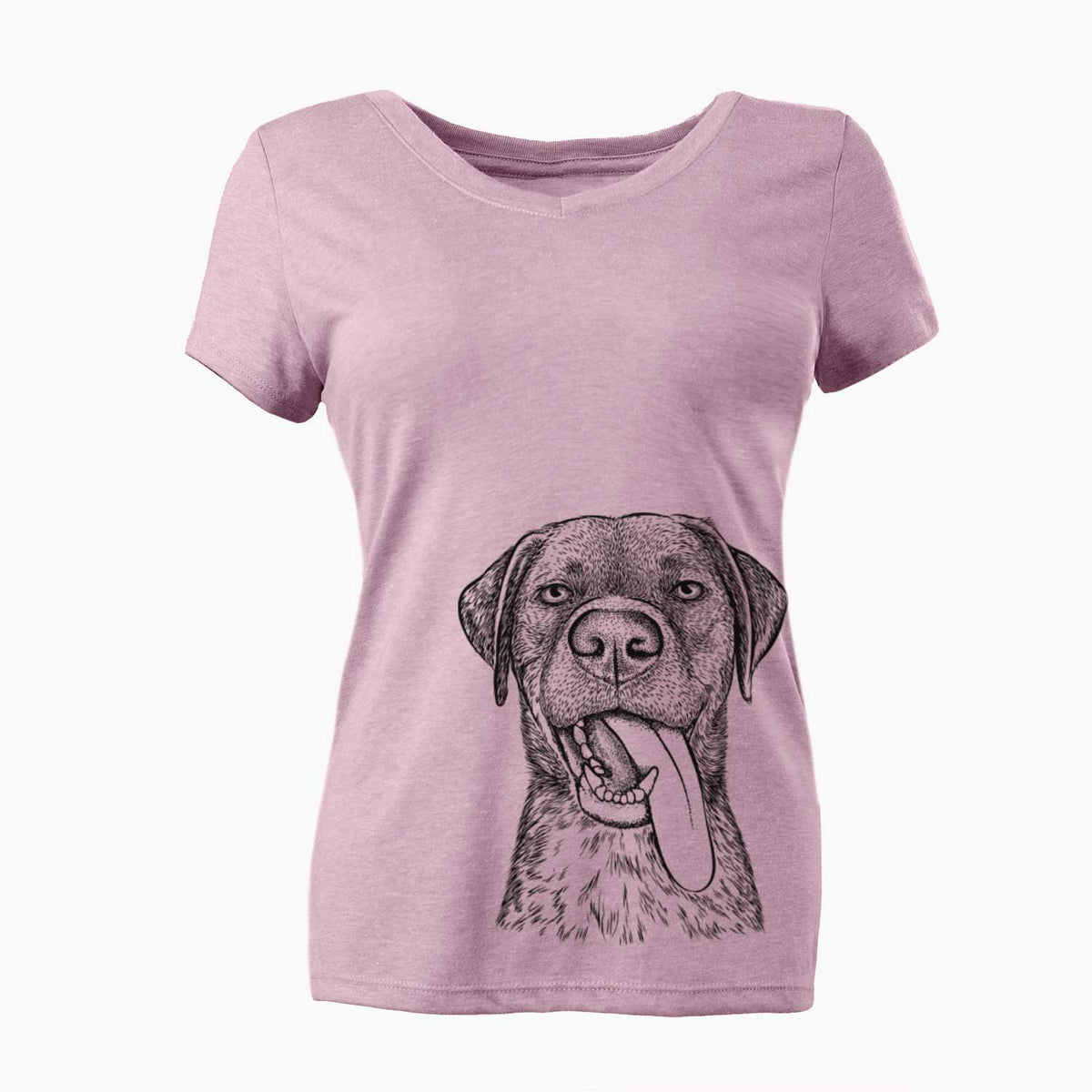 Bare Reese the Mixed Breed - Women's V-neck Shirt